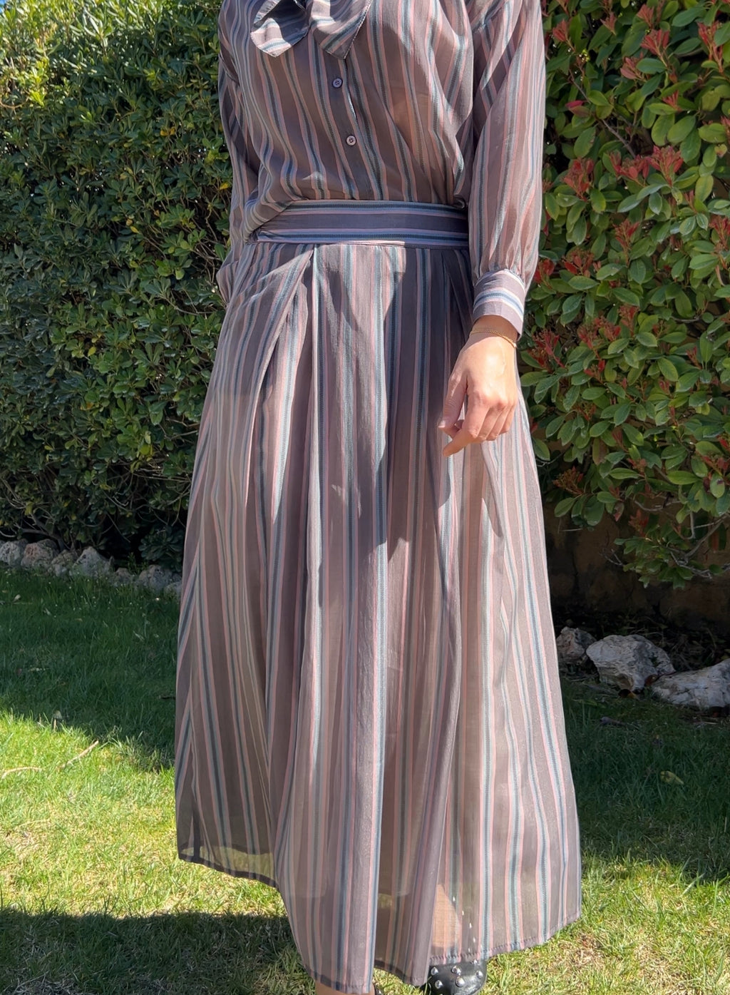 Falda tamara gris/lila