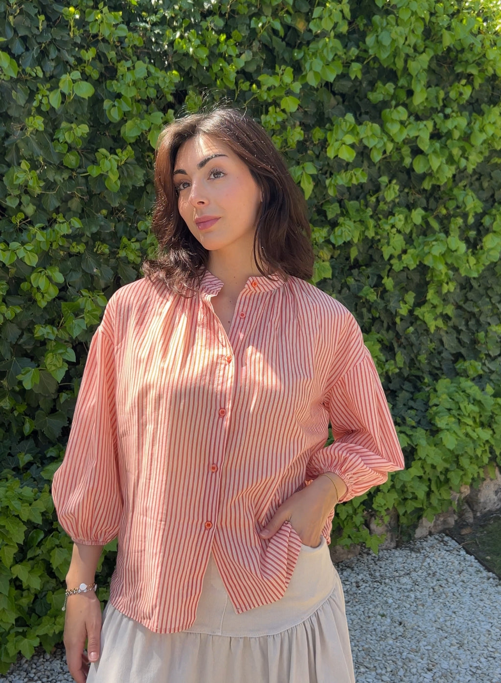Camisa Madeira rojo