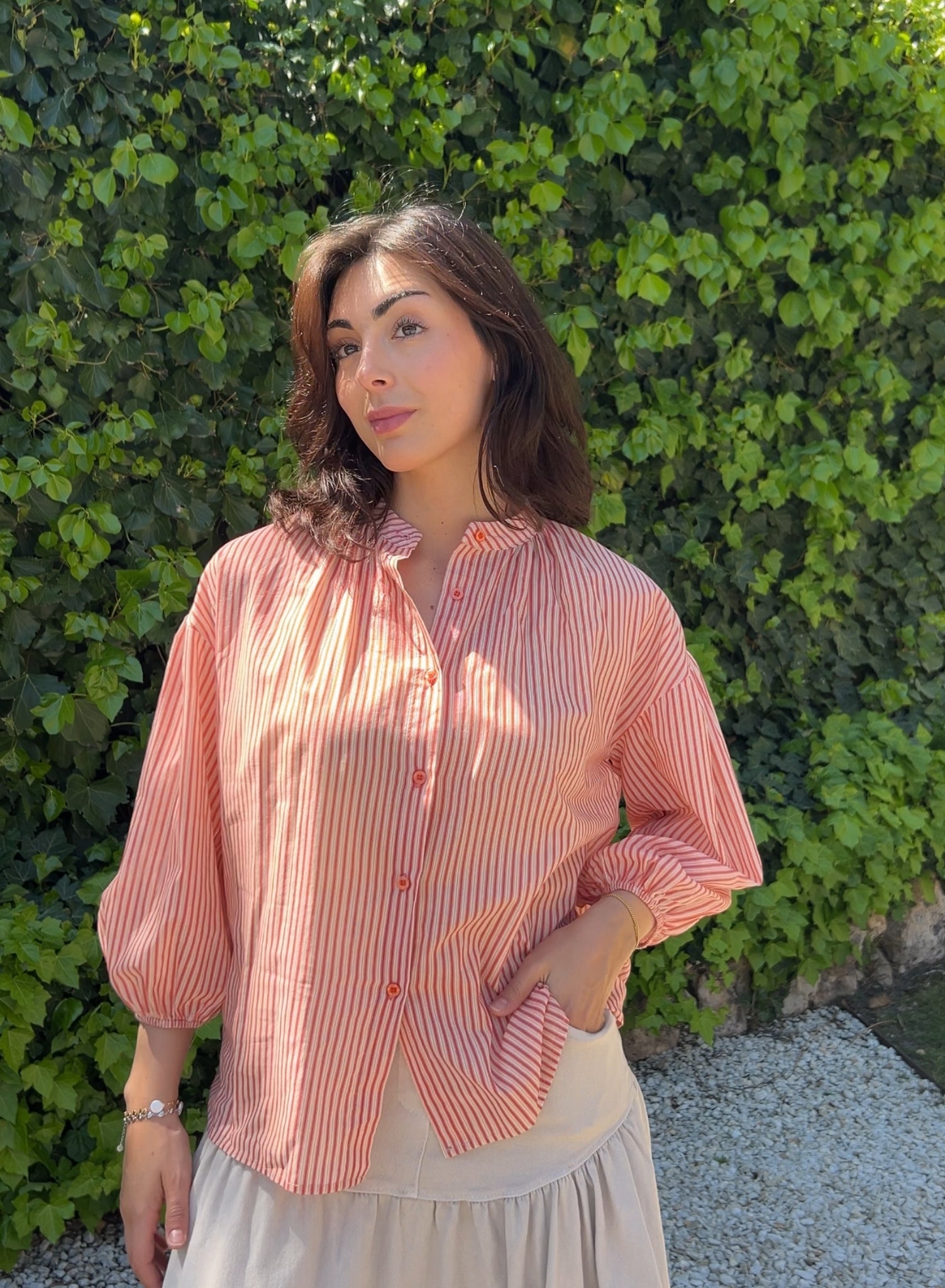 Camisa Madeira rojo