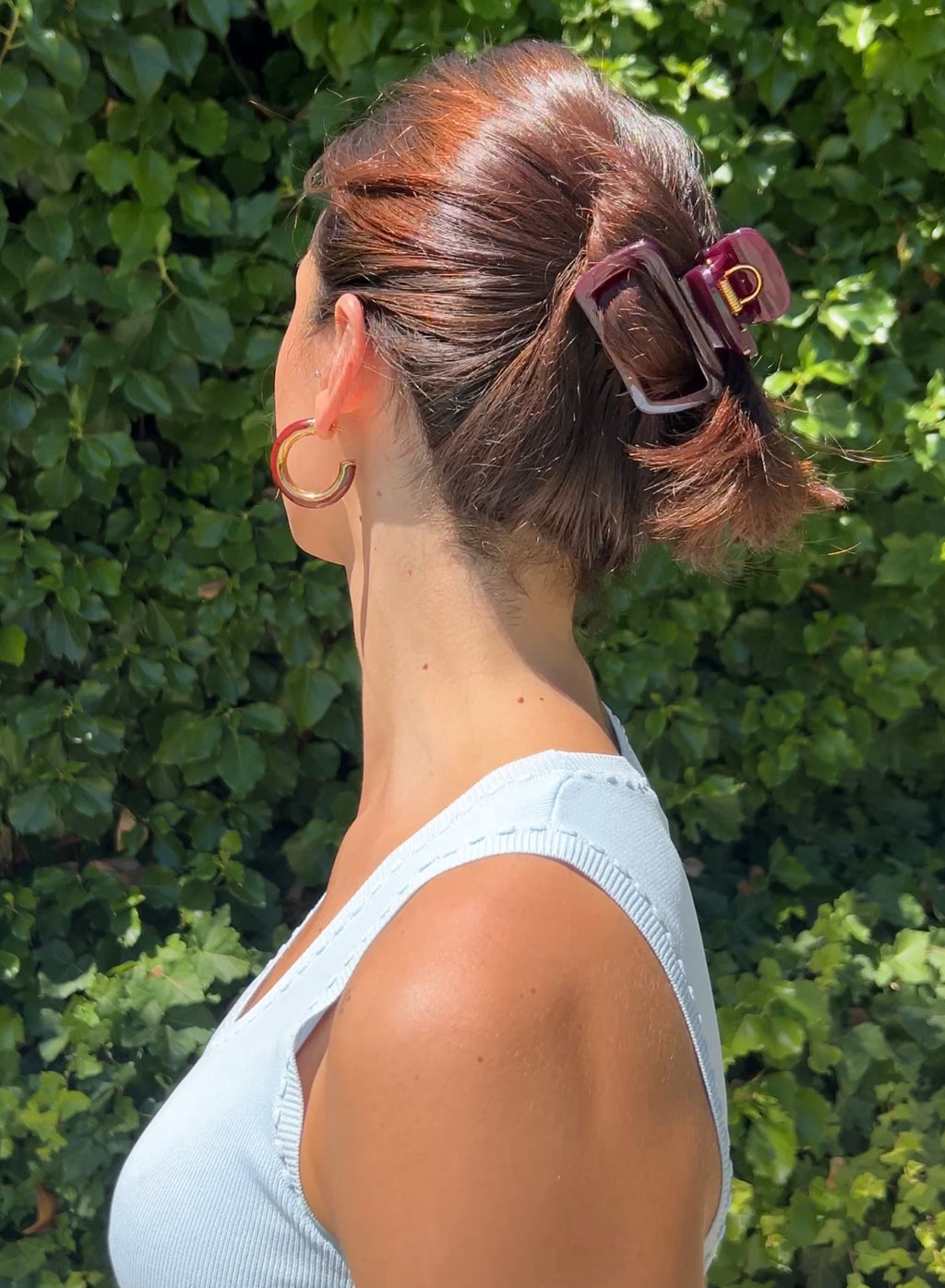 Pinza pelo berenjena