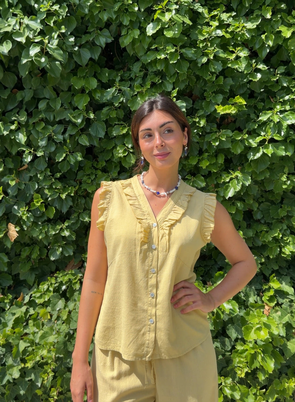 Blusa cloti amarillo