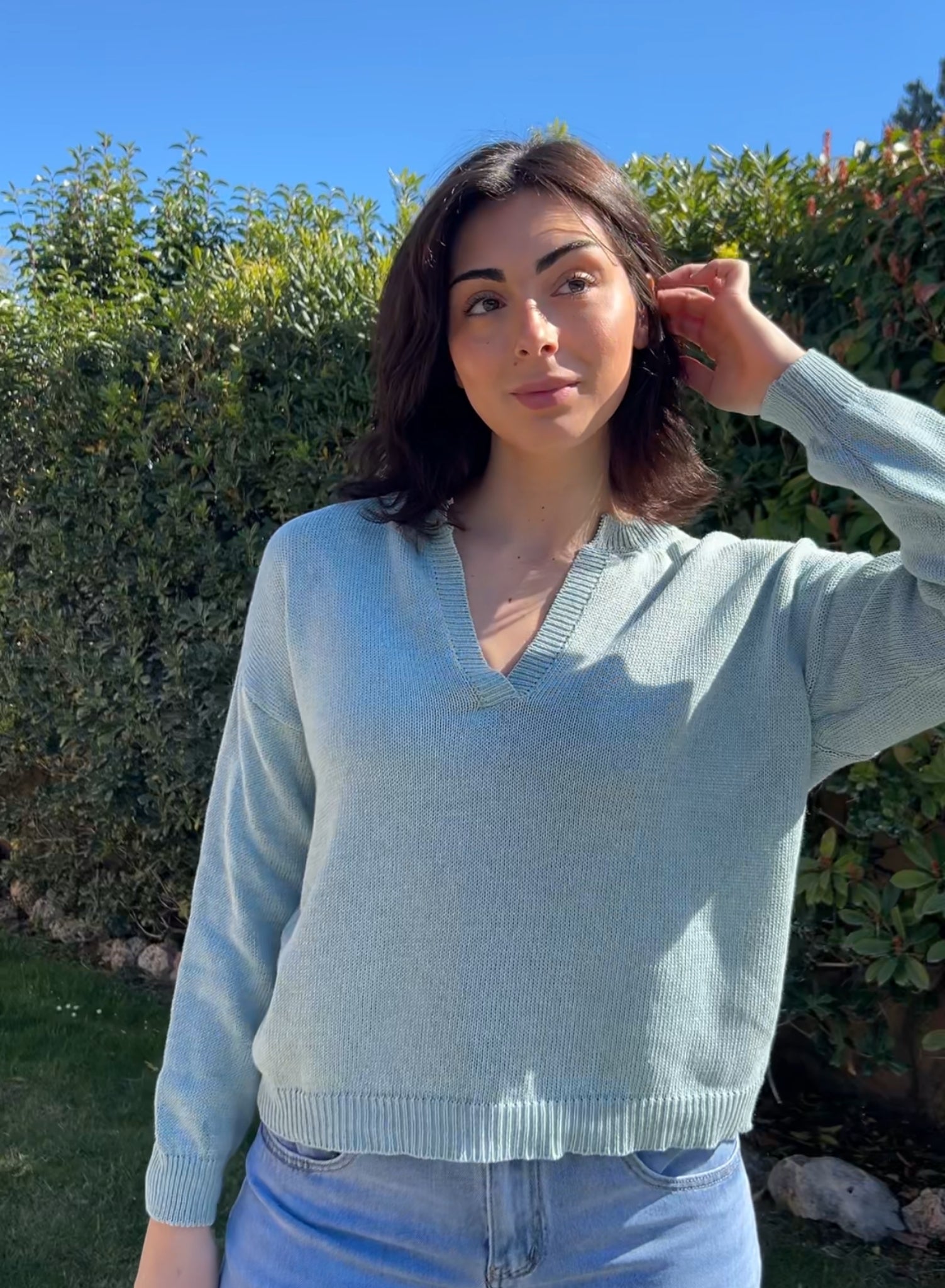 Jersey Polo verde agua