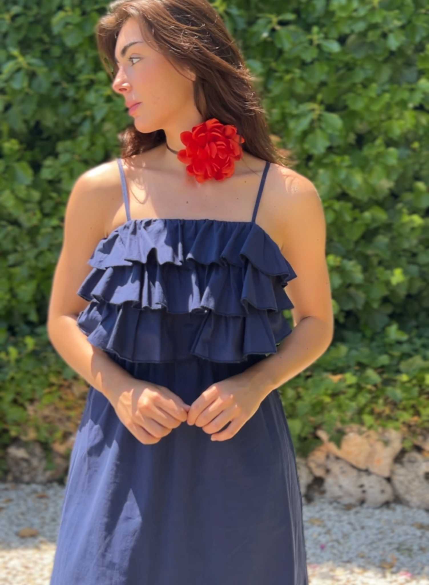 Choker flor multiposición