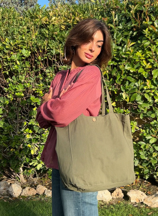 Green cloth bag
