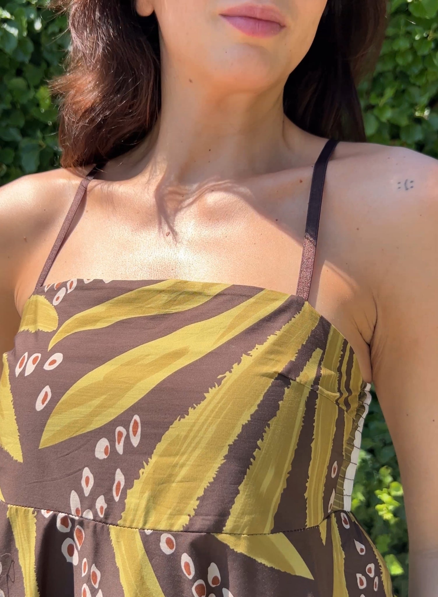 Vestido estampado choco