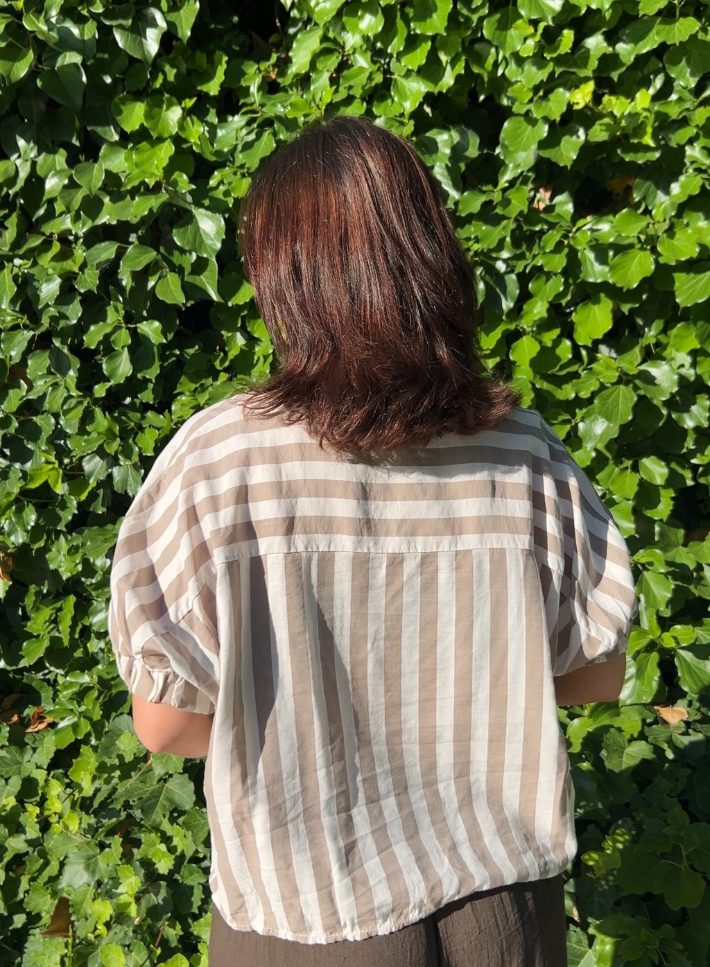 Blusa rayas topo
