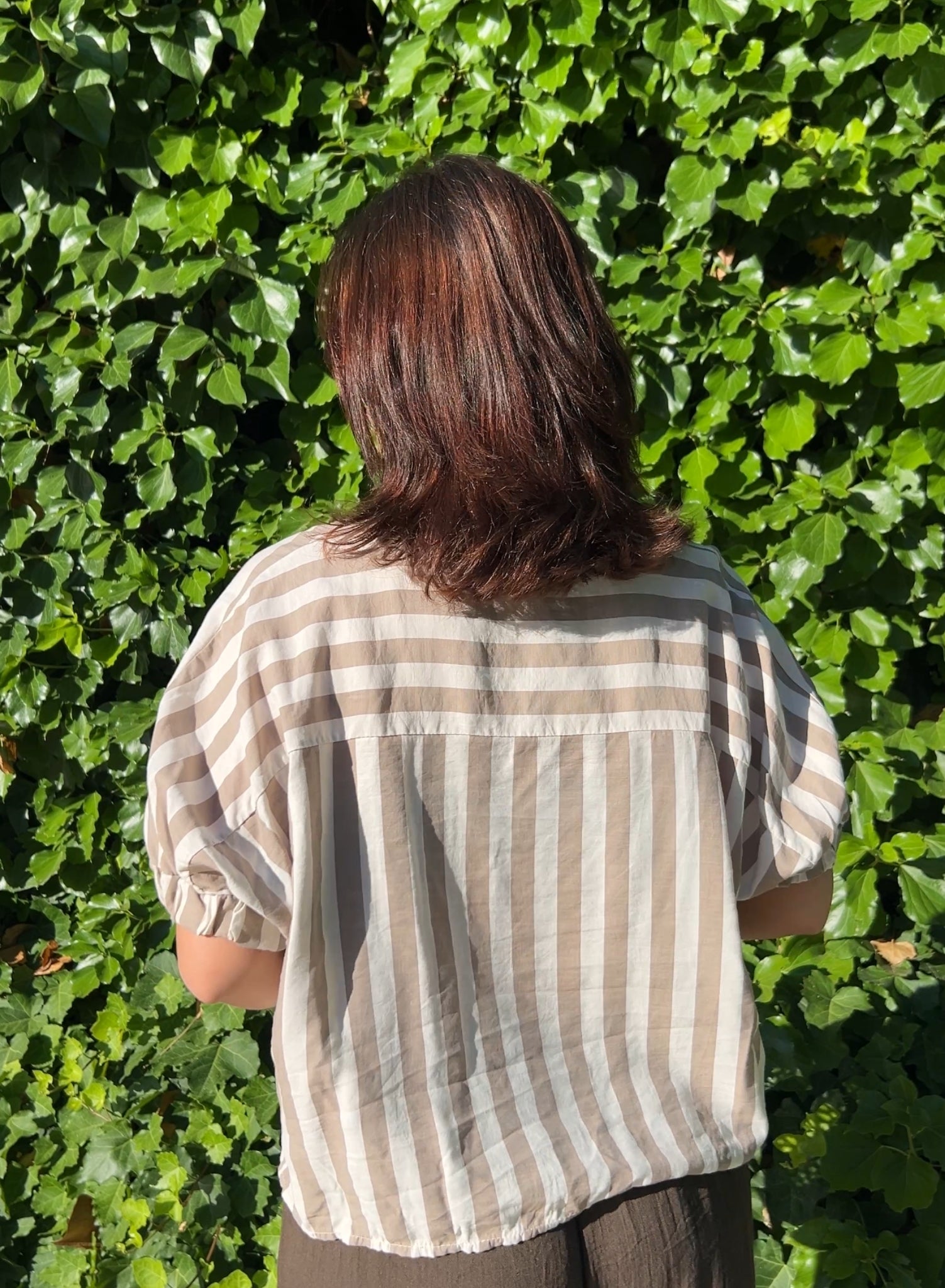 Blusa rayas topo