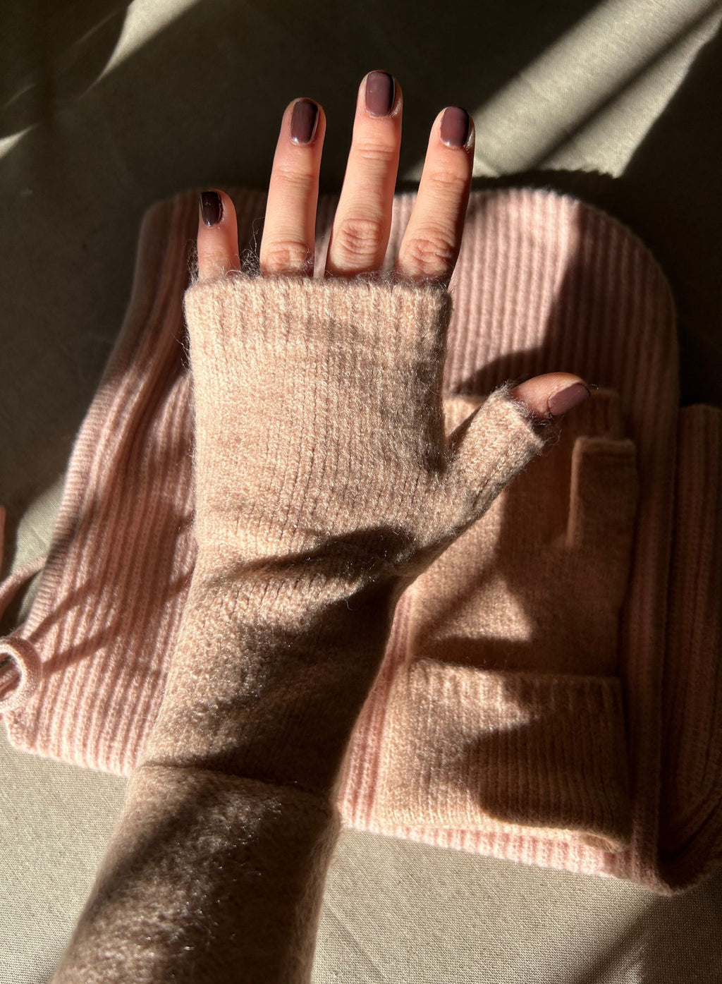 Balaclava + mitones rosa