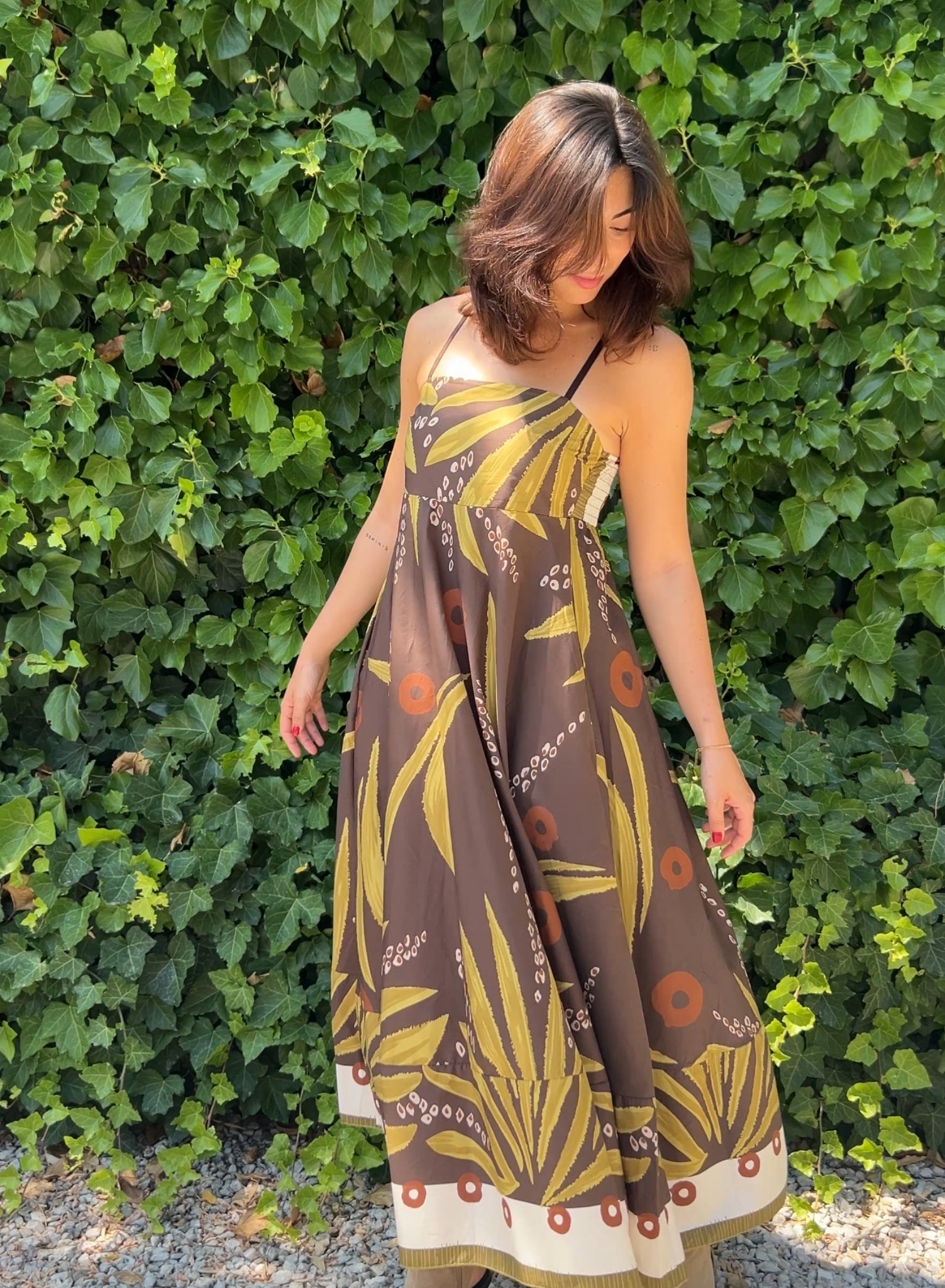 Vestido estampado choco