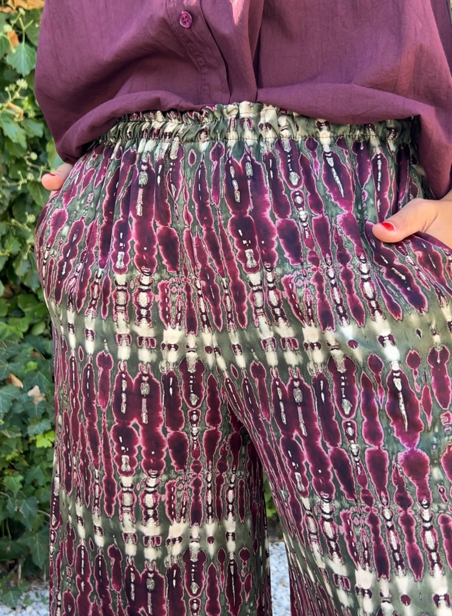Pantalón raso buganvilla