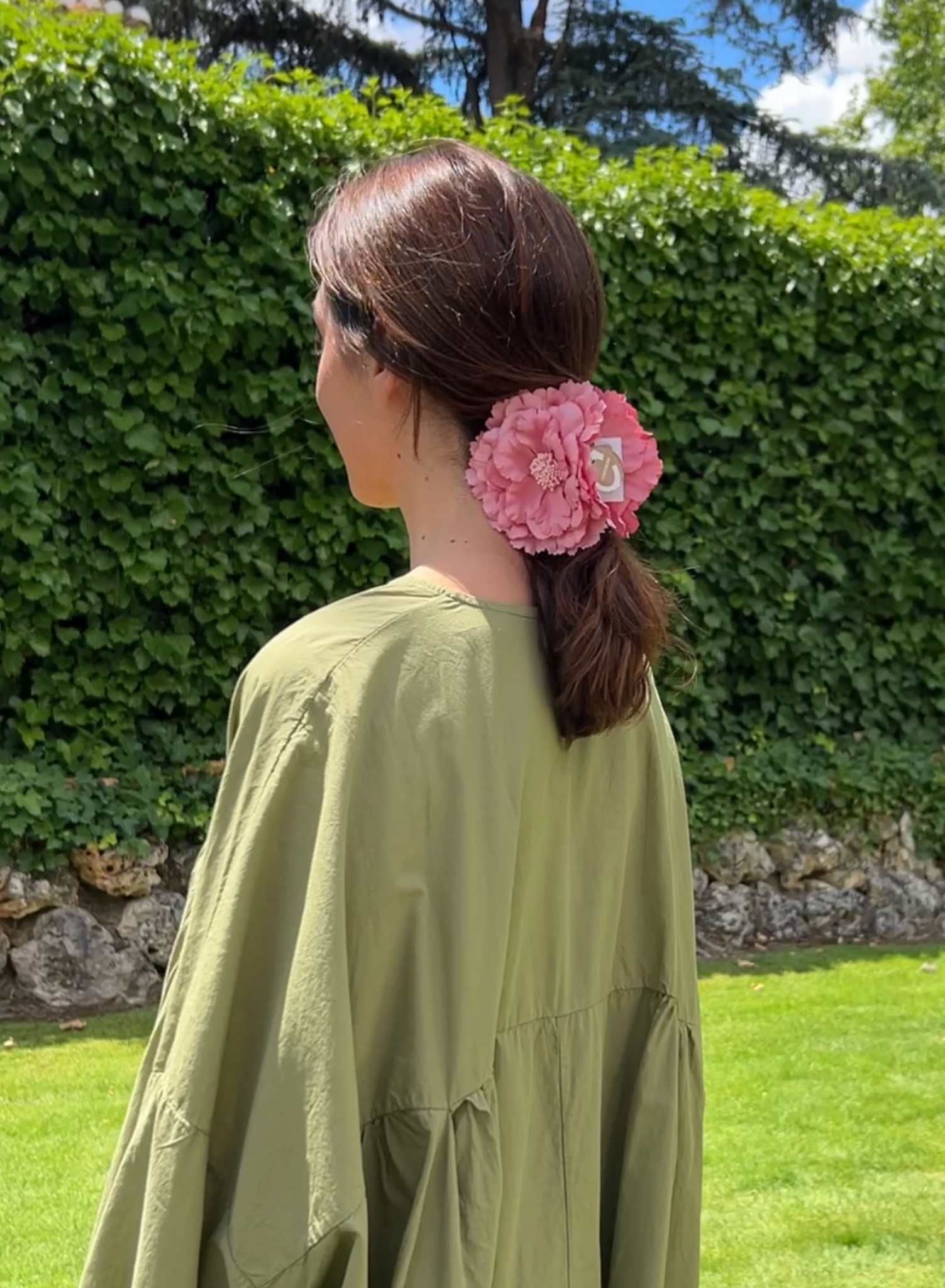 Pinza flor pelo (varios colores)