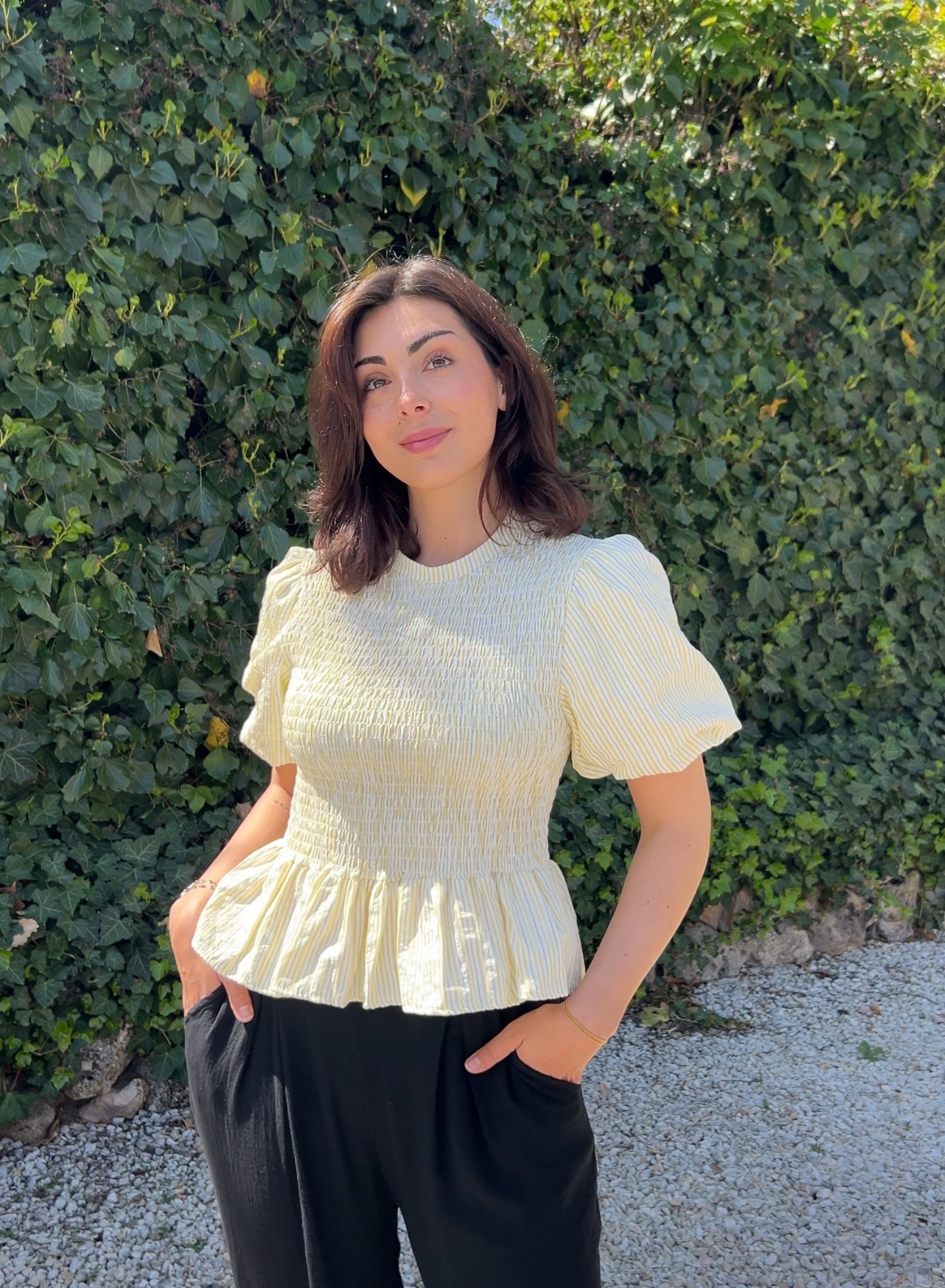 Blusa arena amarilla