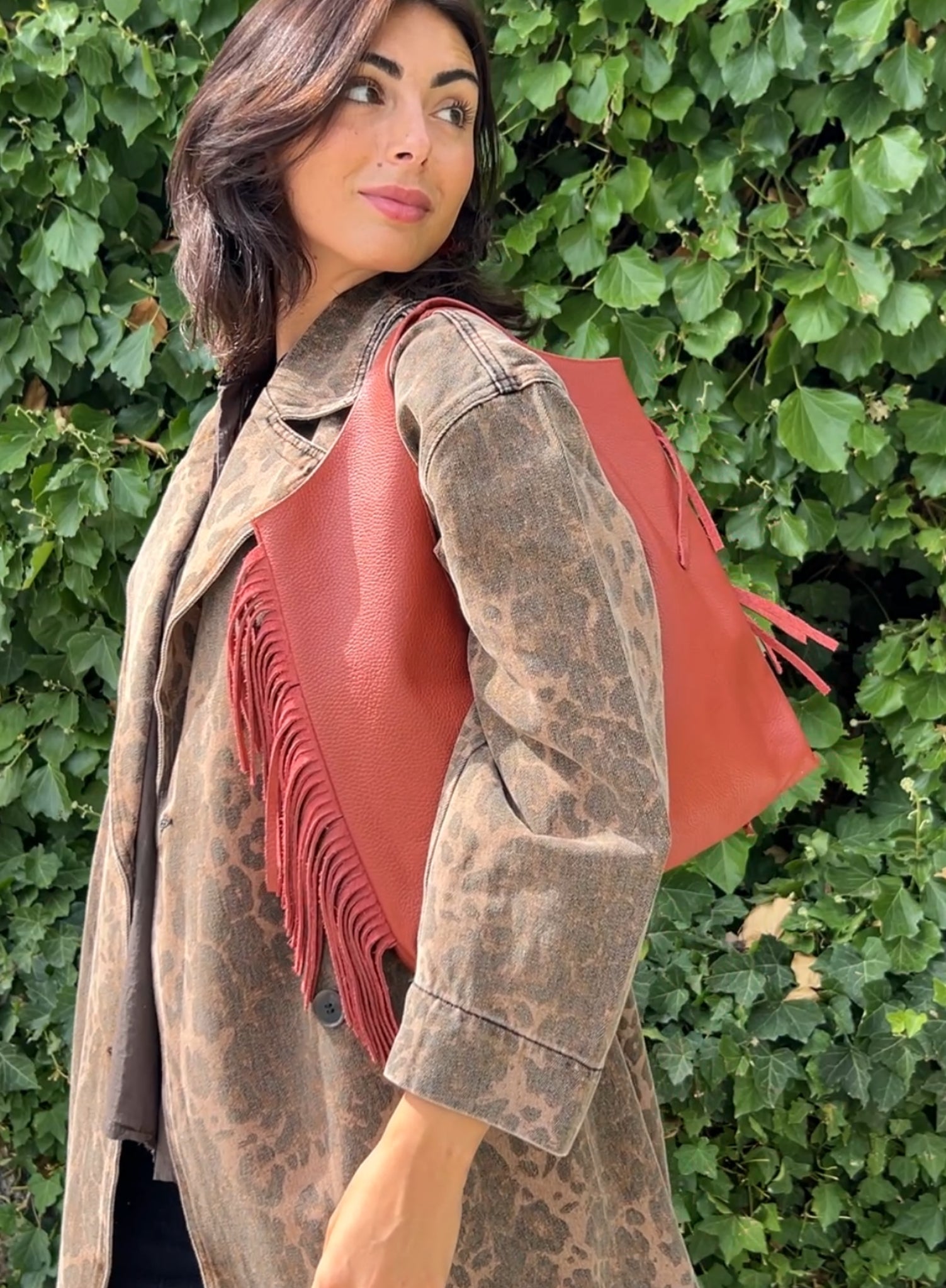 Bolso flecos caldero