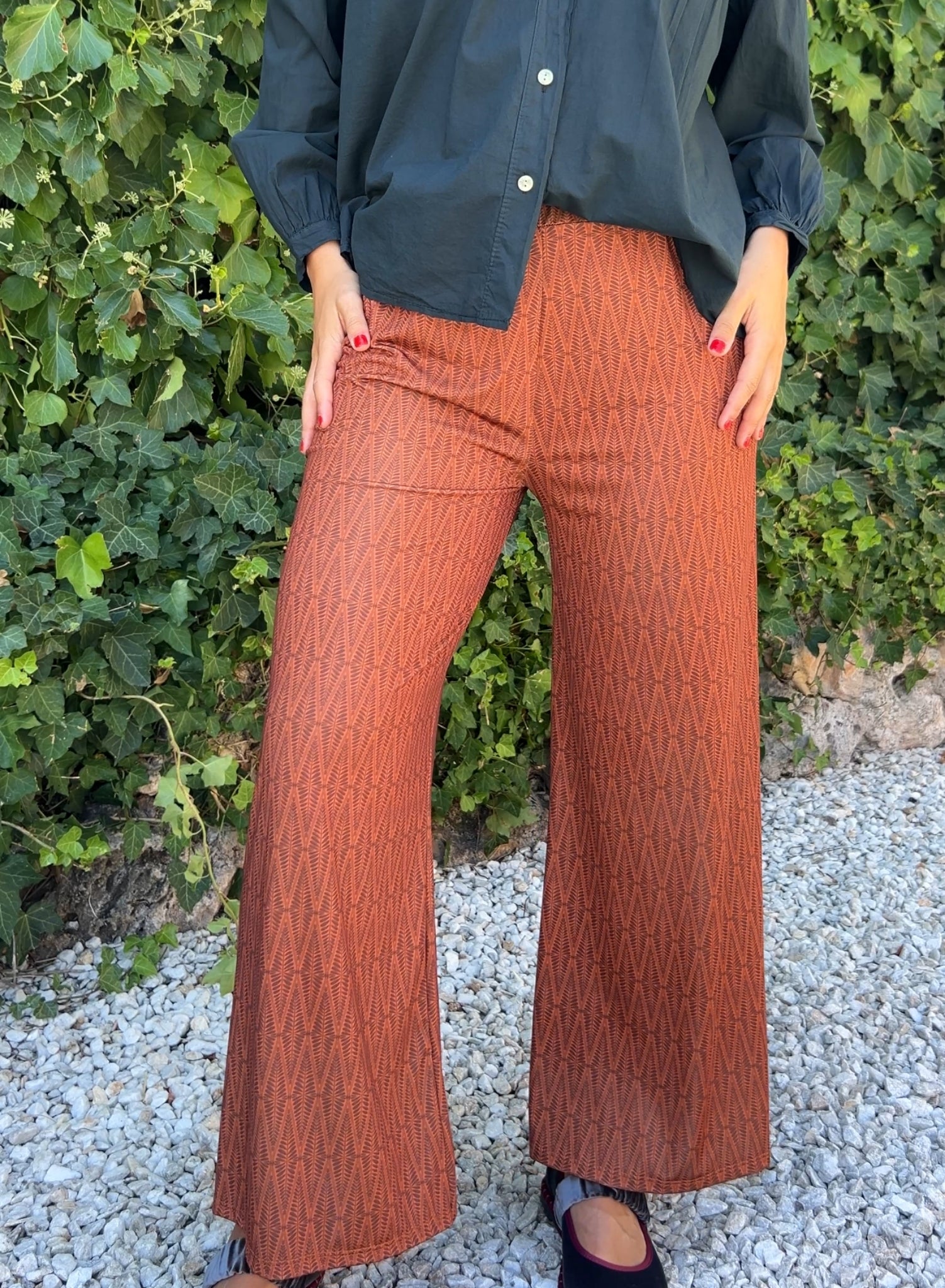 Pantalón licra espiga caldero