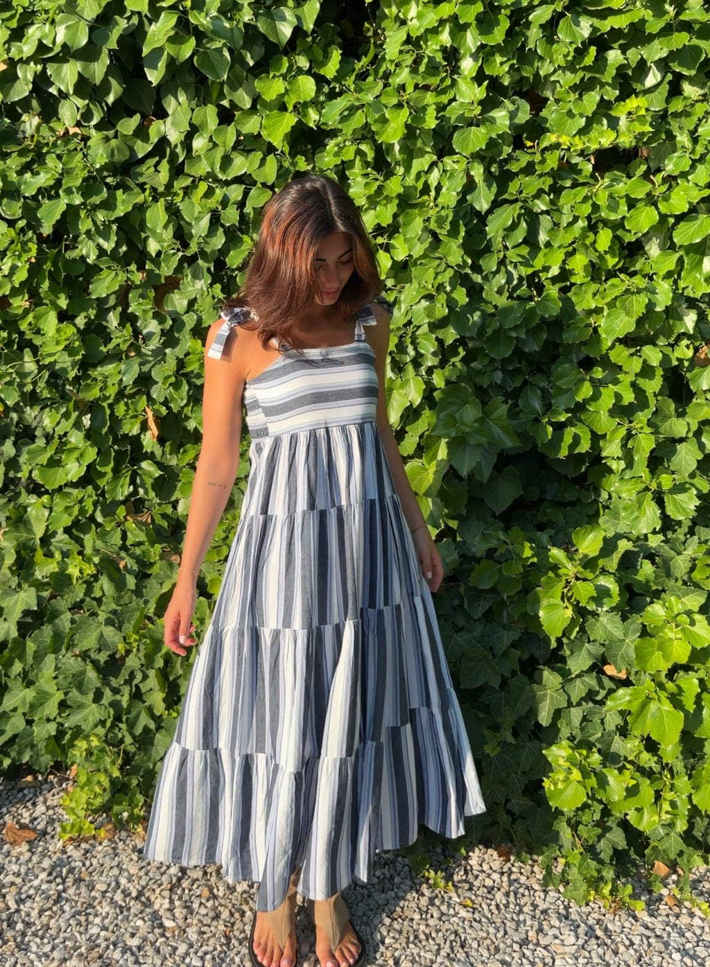 Vestido rayas marino