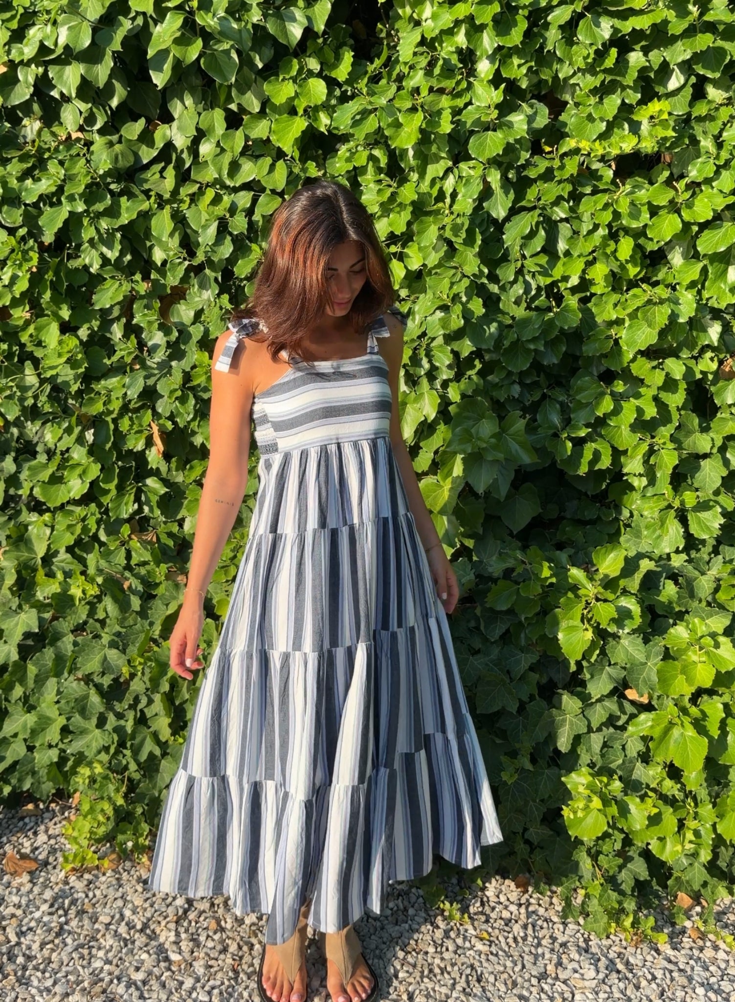 Vestido rayas marino