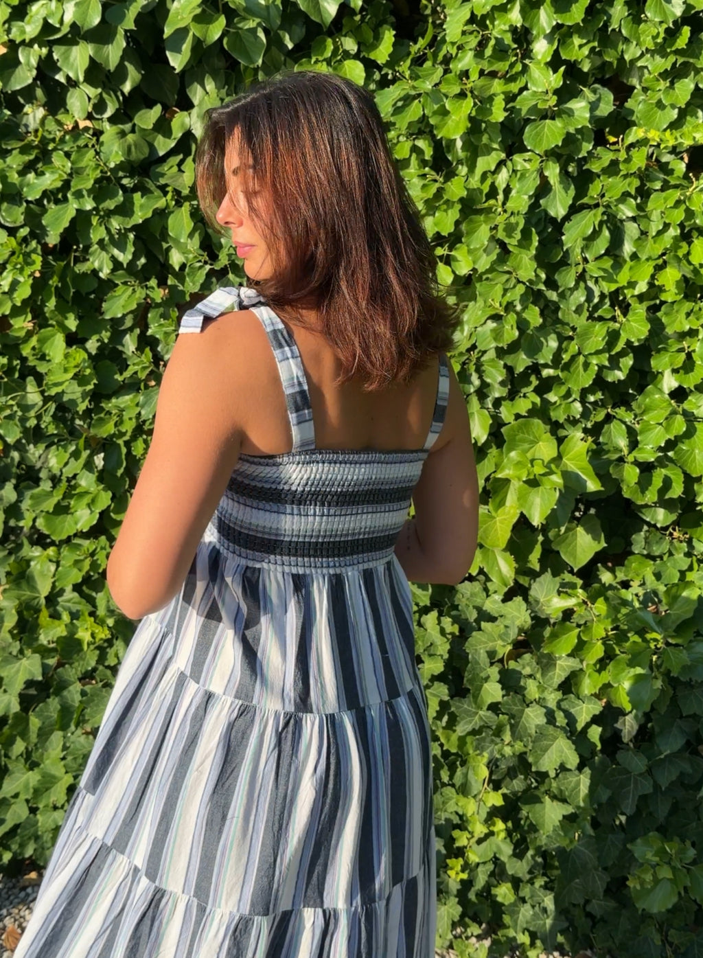 Vestido rayas marino