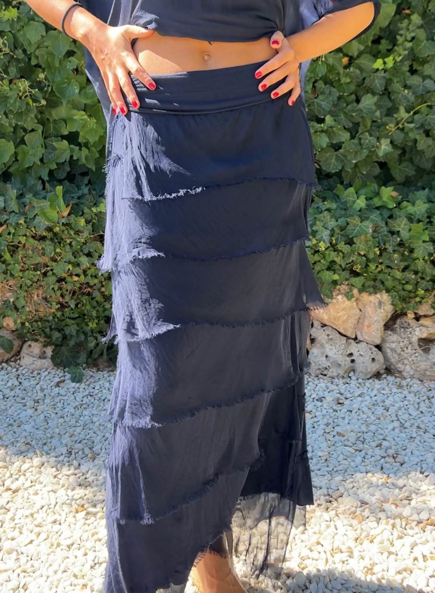 Falda seda