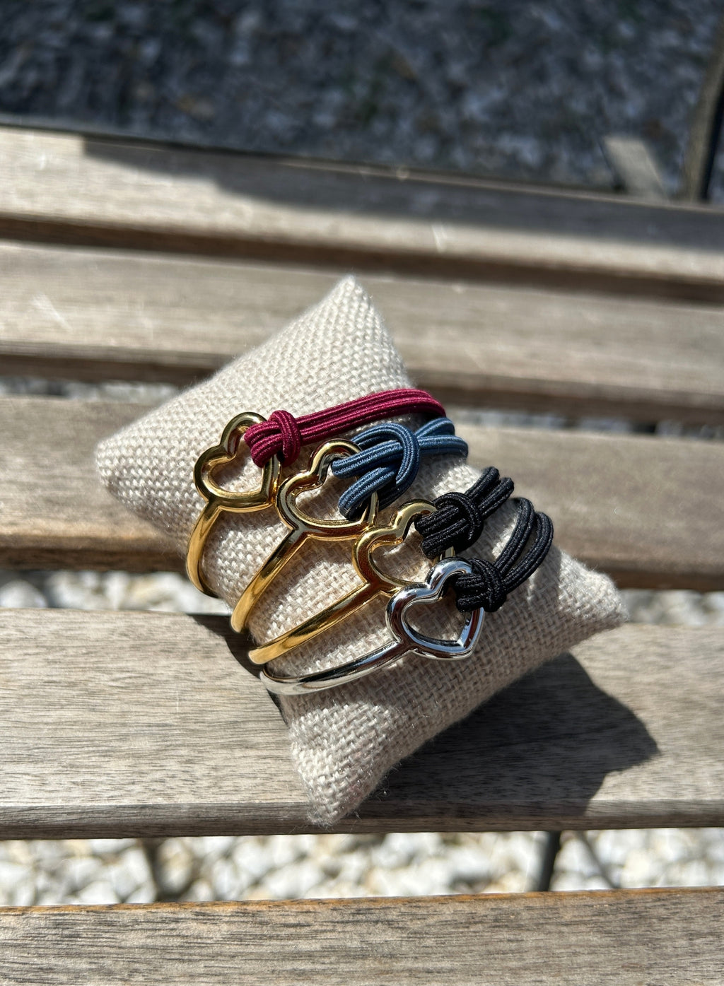 Pulsera acero corazón
