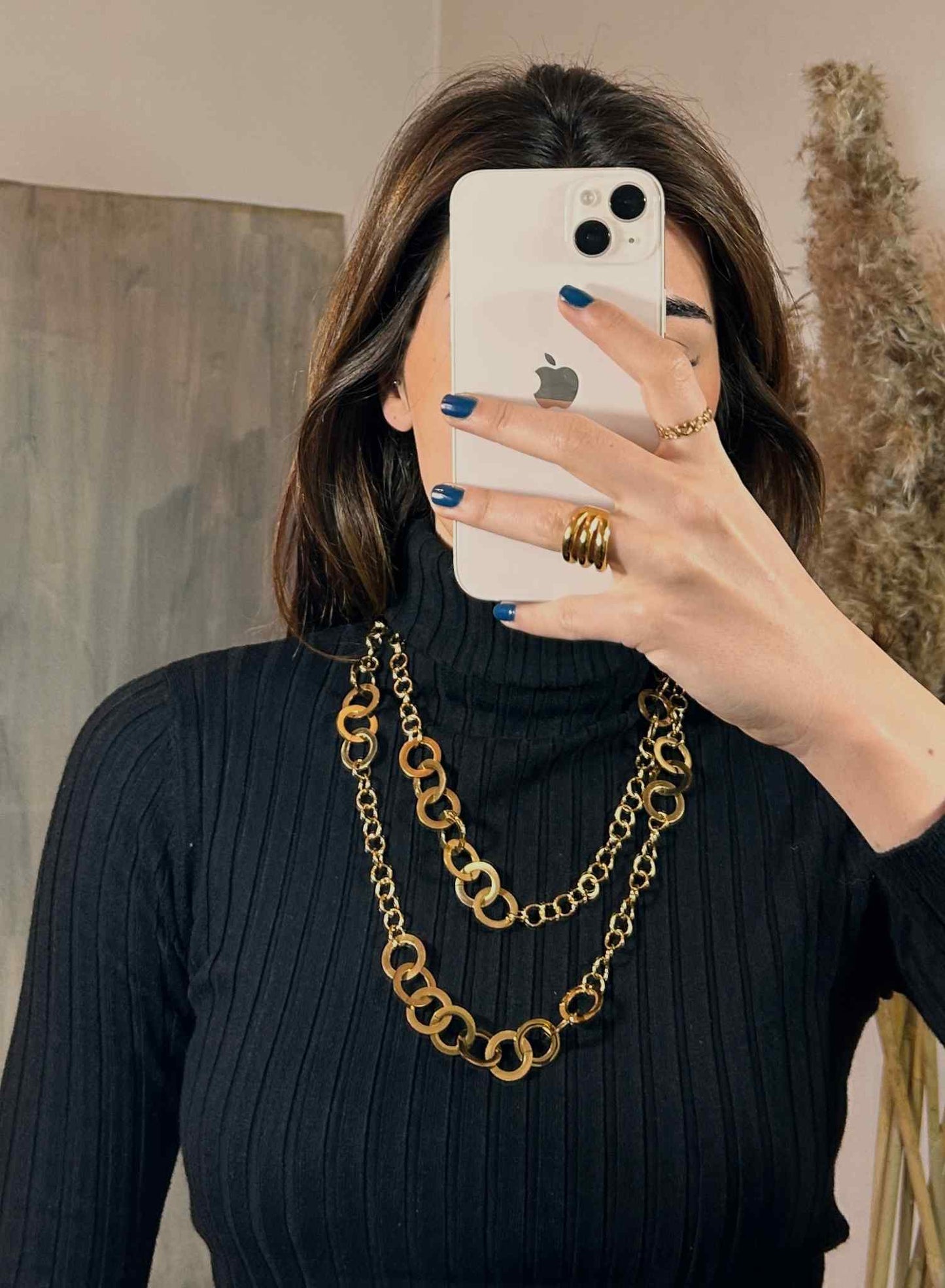 Long ring necklace