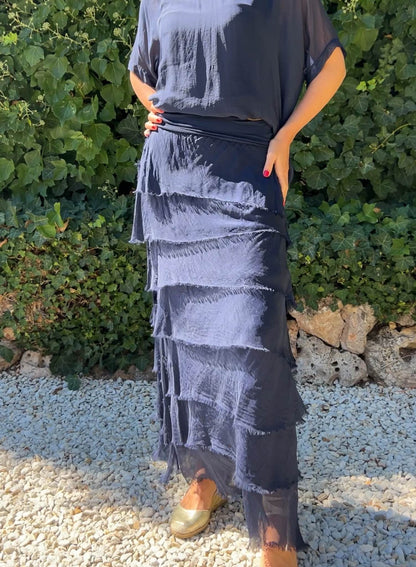 Falda seda