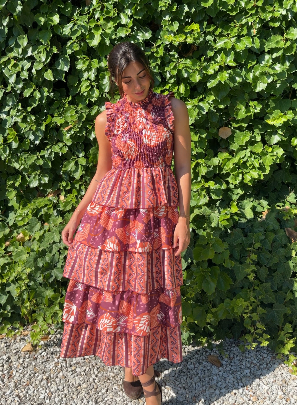 Vestido volantes