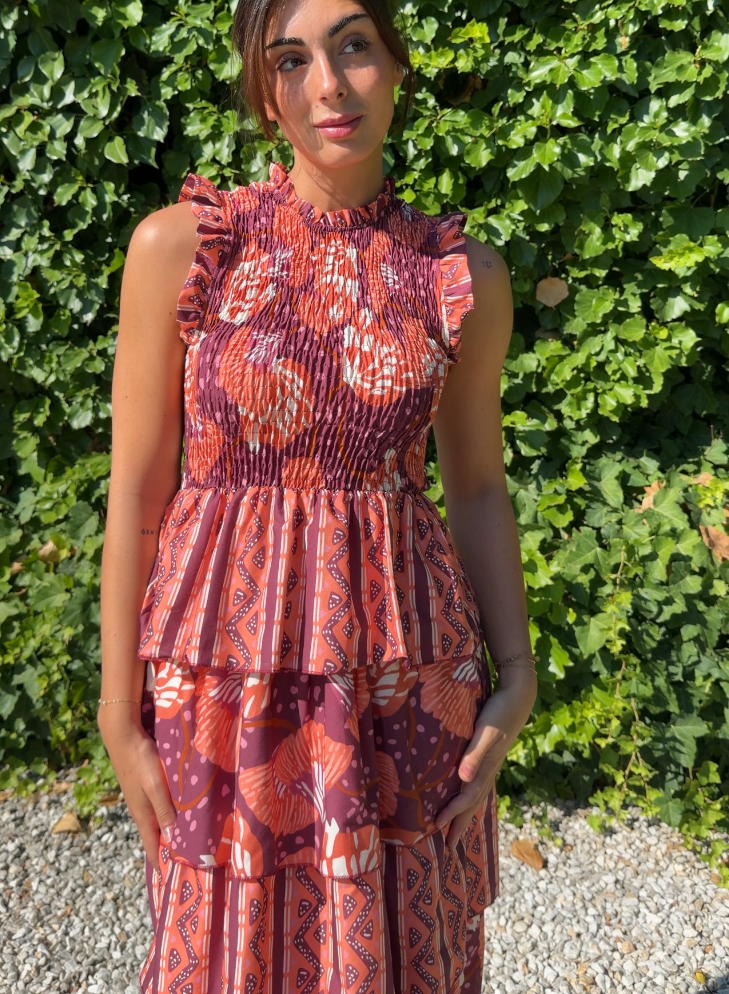 Vestido volantes