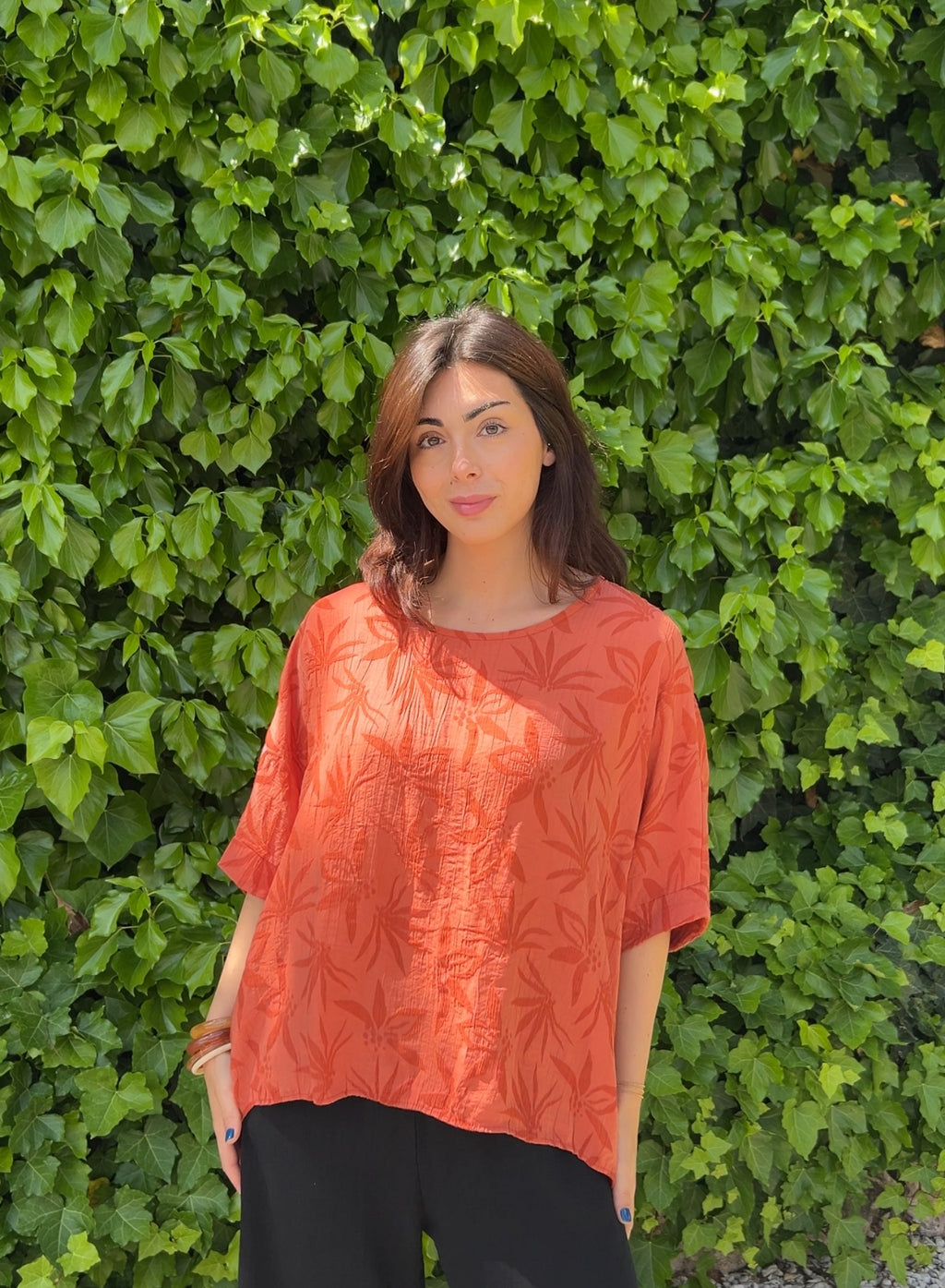 Blusa Hojas caldero