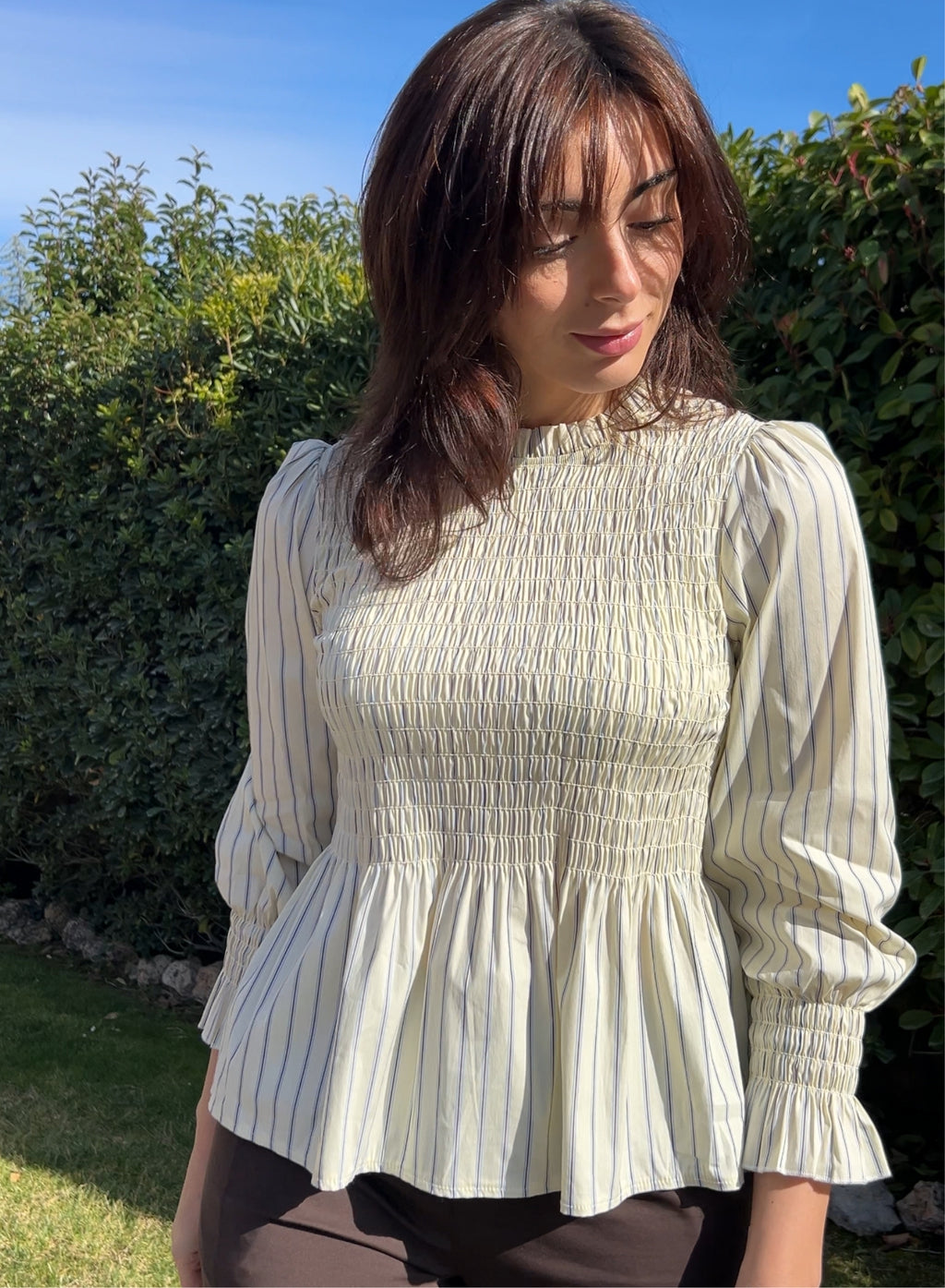 Camisa lucía vainilla