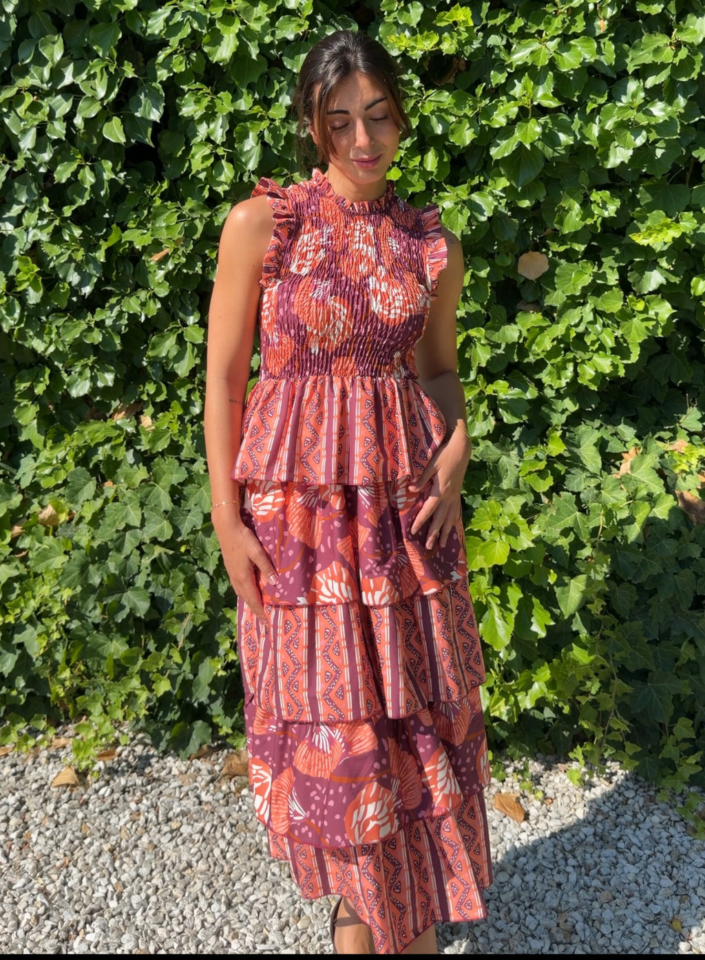 Vestido volantes