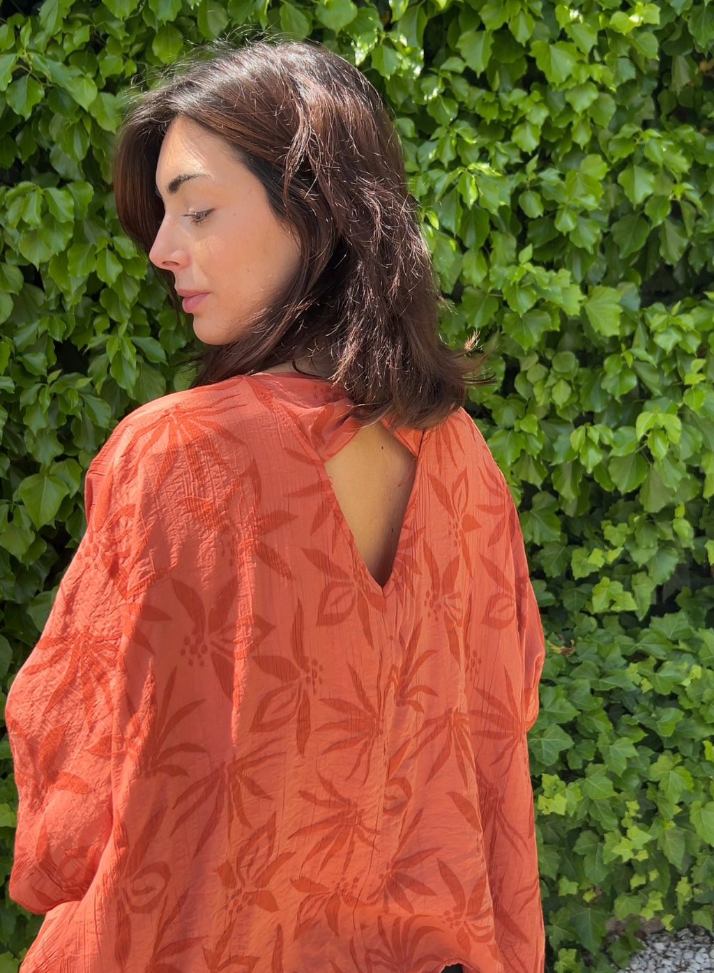 Blusa Hojas caldero