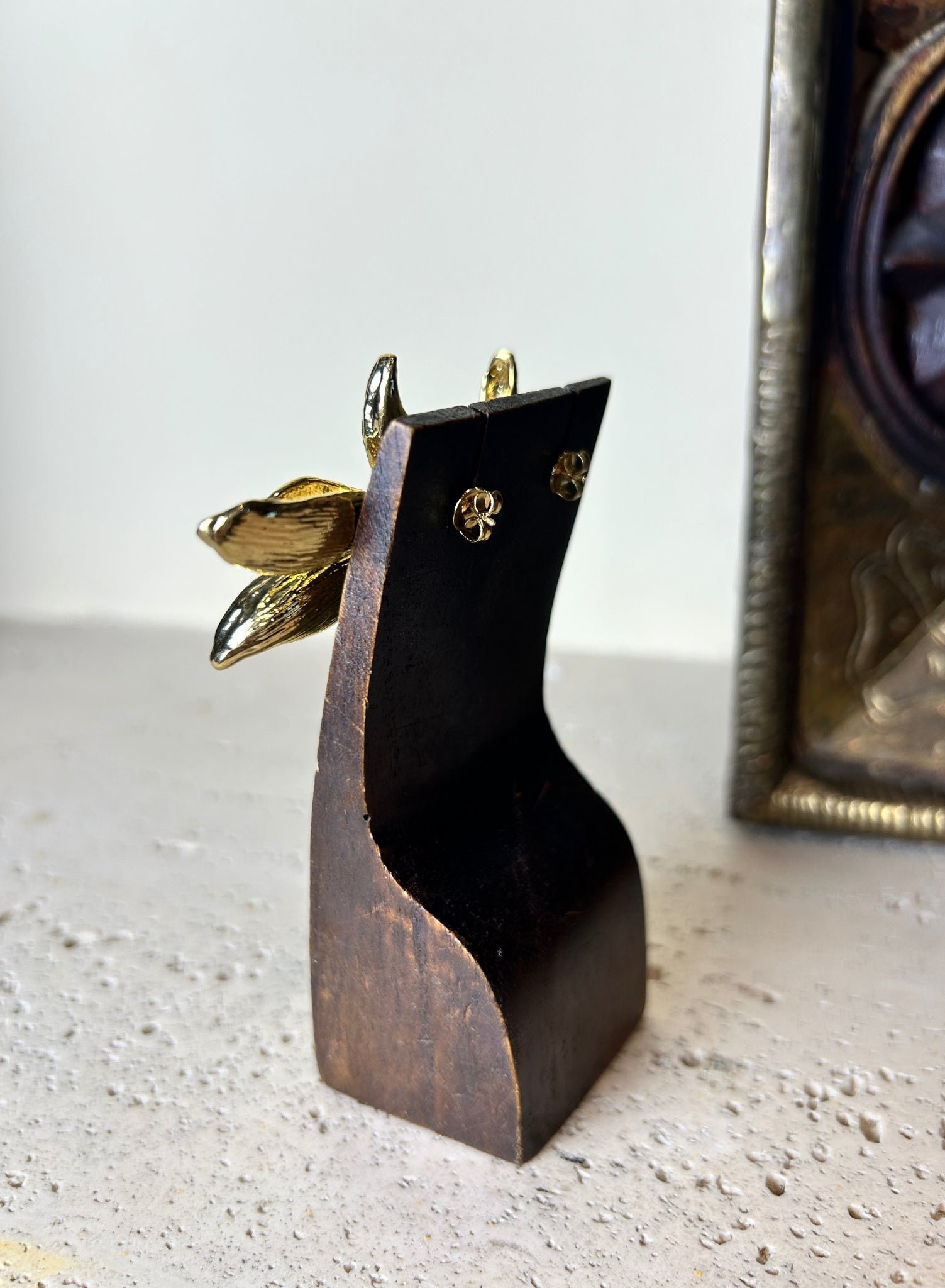 Pendientes media flor