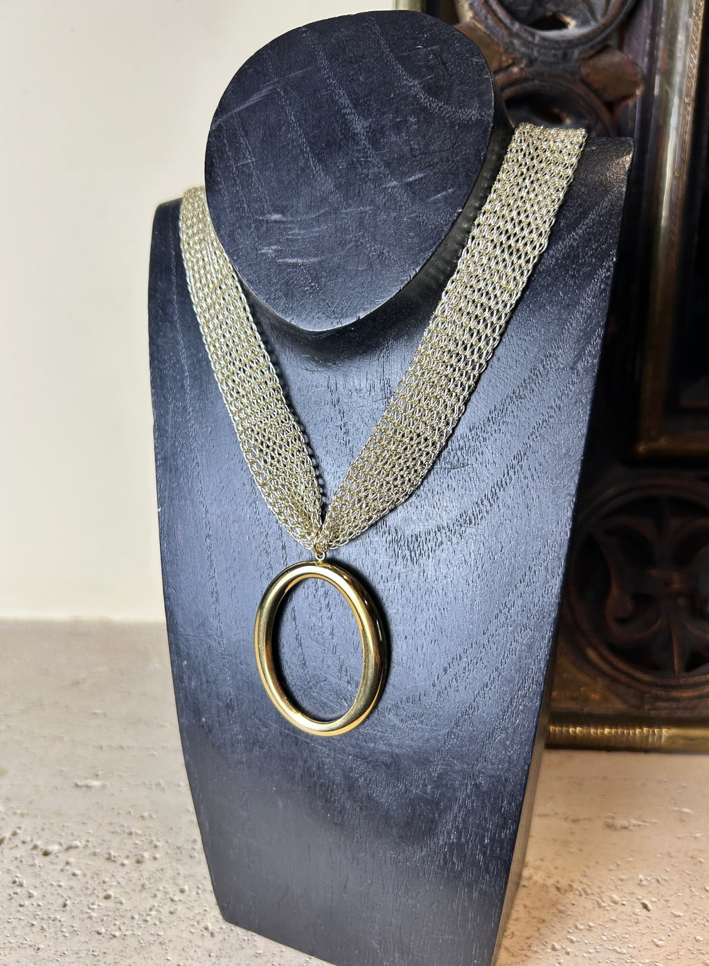 Collar aro dorado