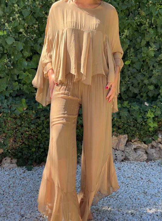 Silk pants