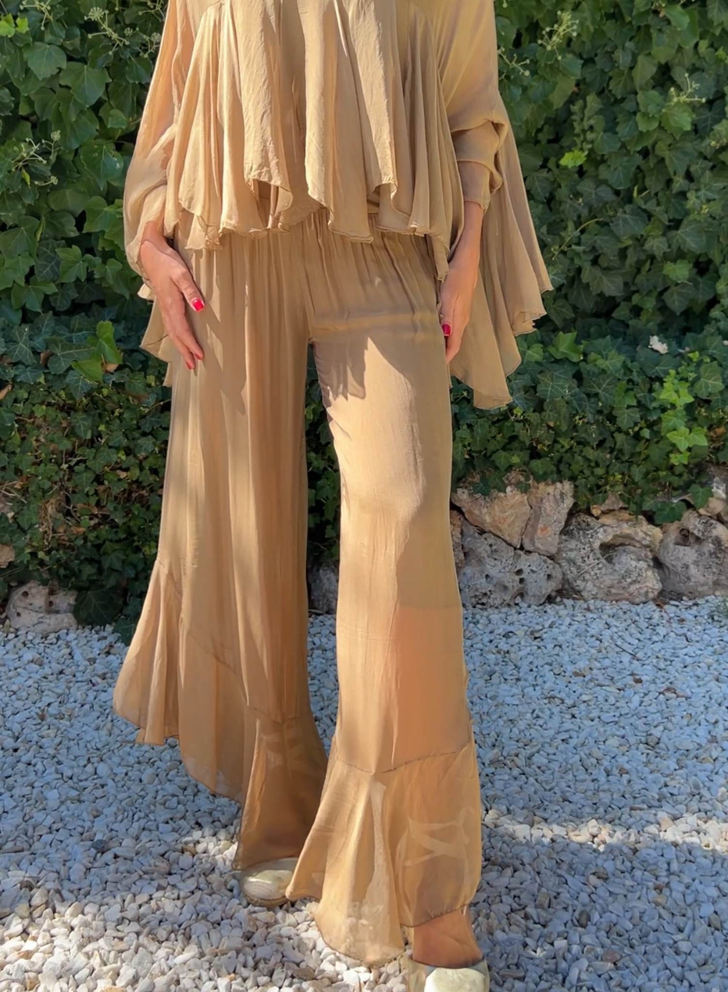 Silk pants
