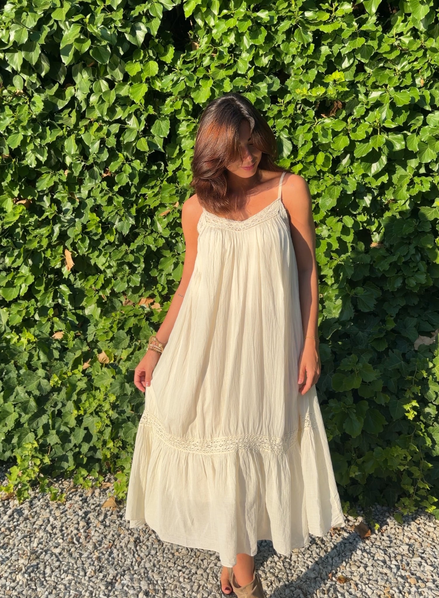 Vestido boho crudo