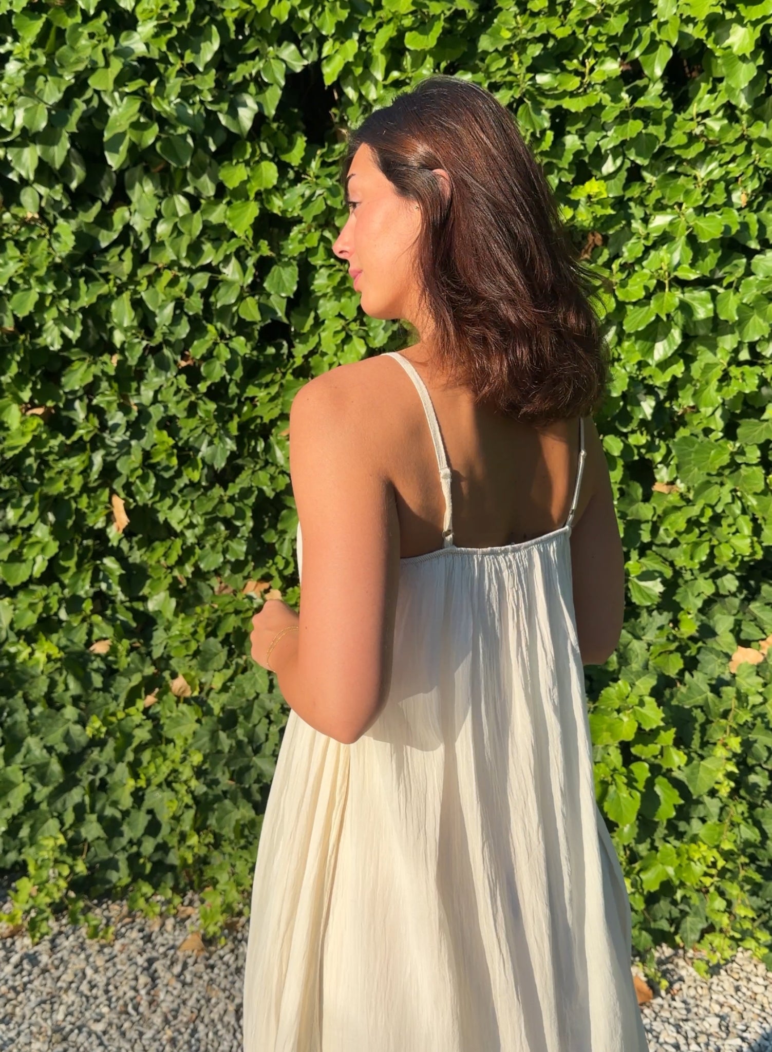 Vestido boho crudo