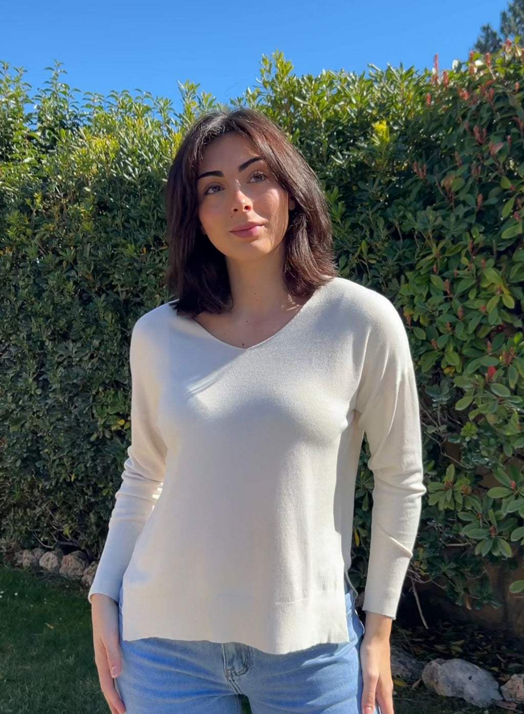 Jersey básico blanco