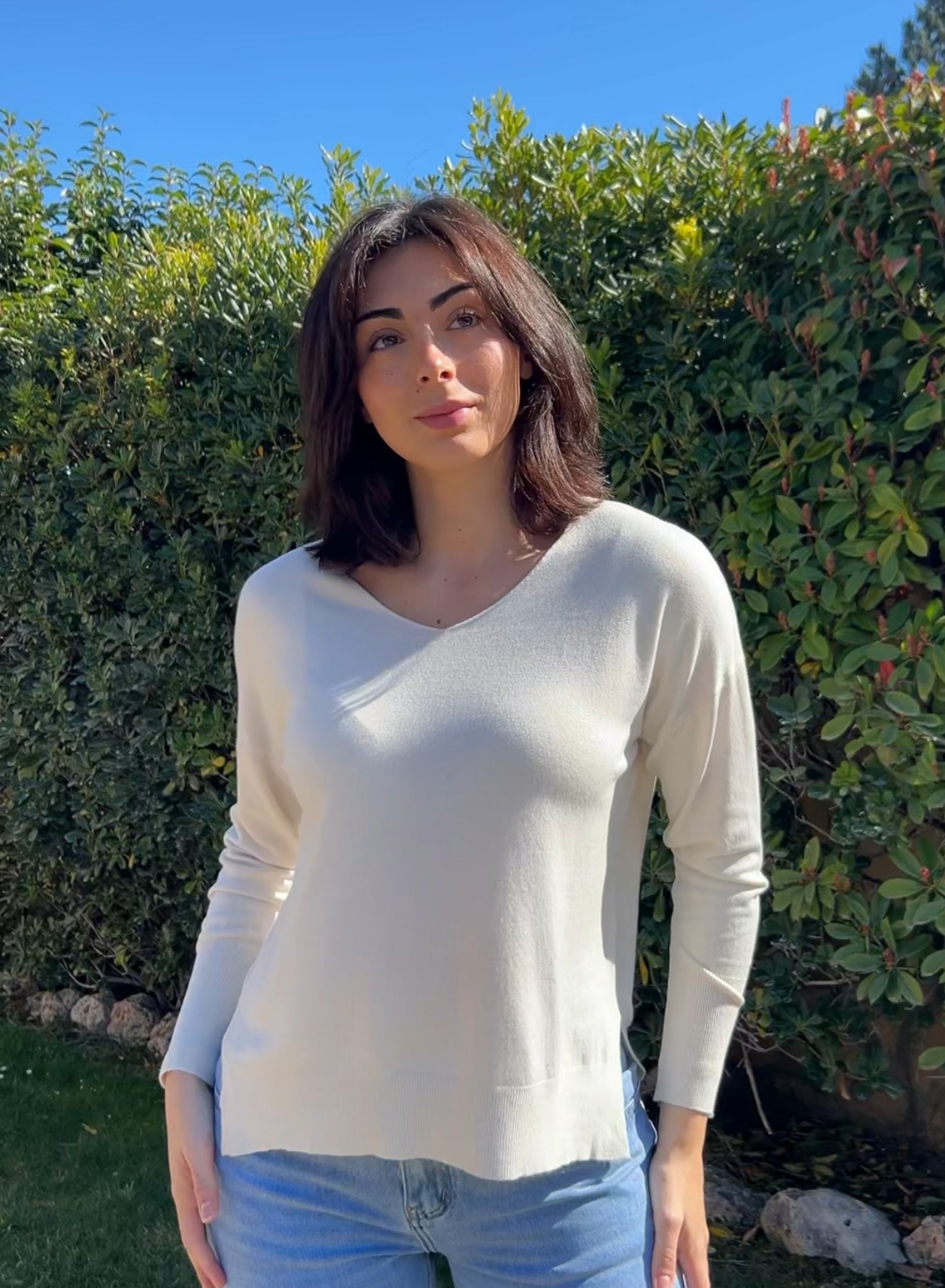 Jersey básico blanco