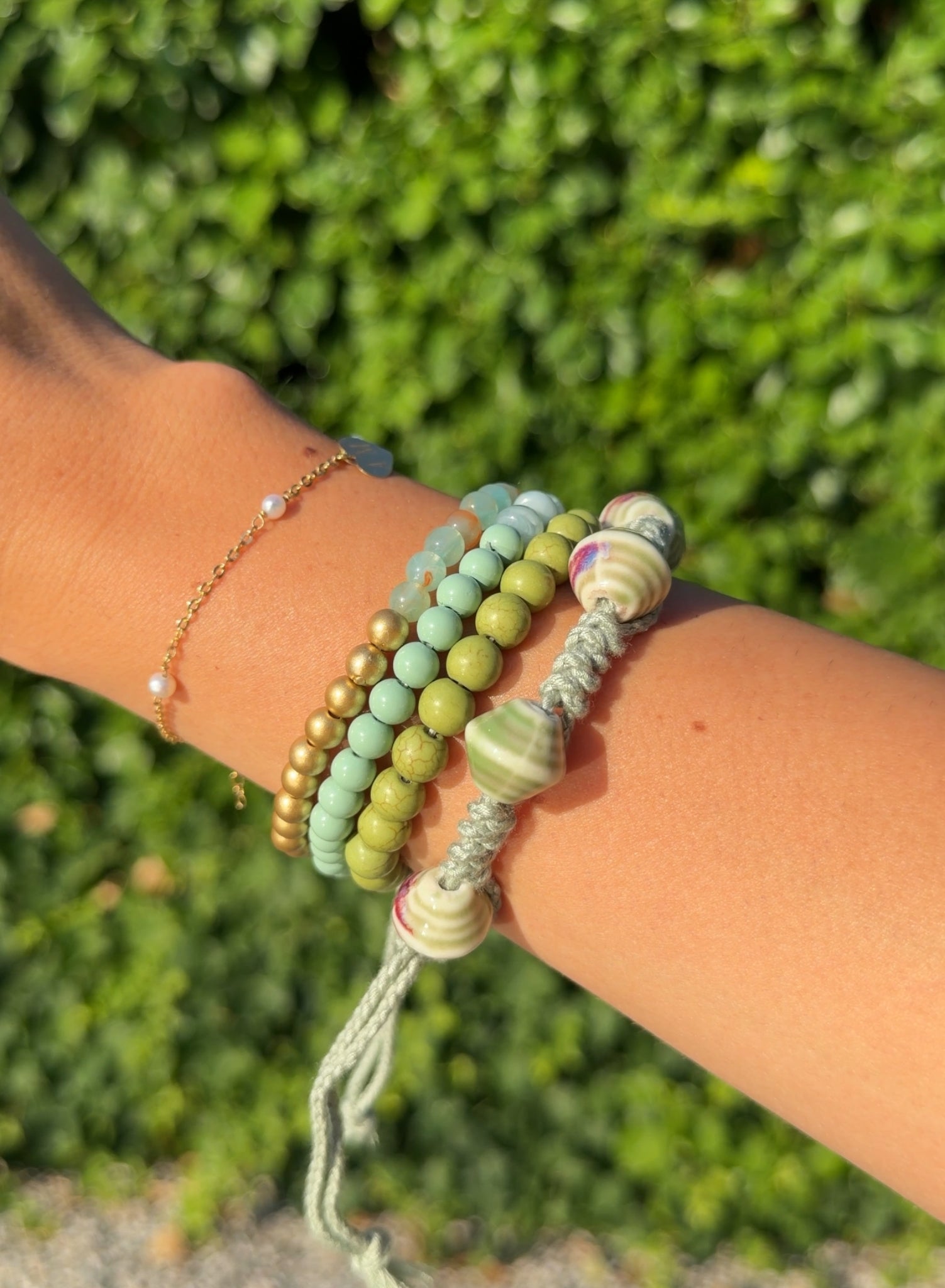 Pack pulseras verde