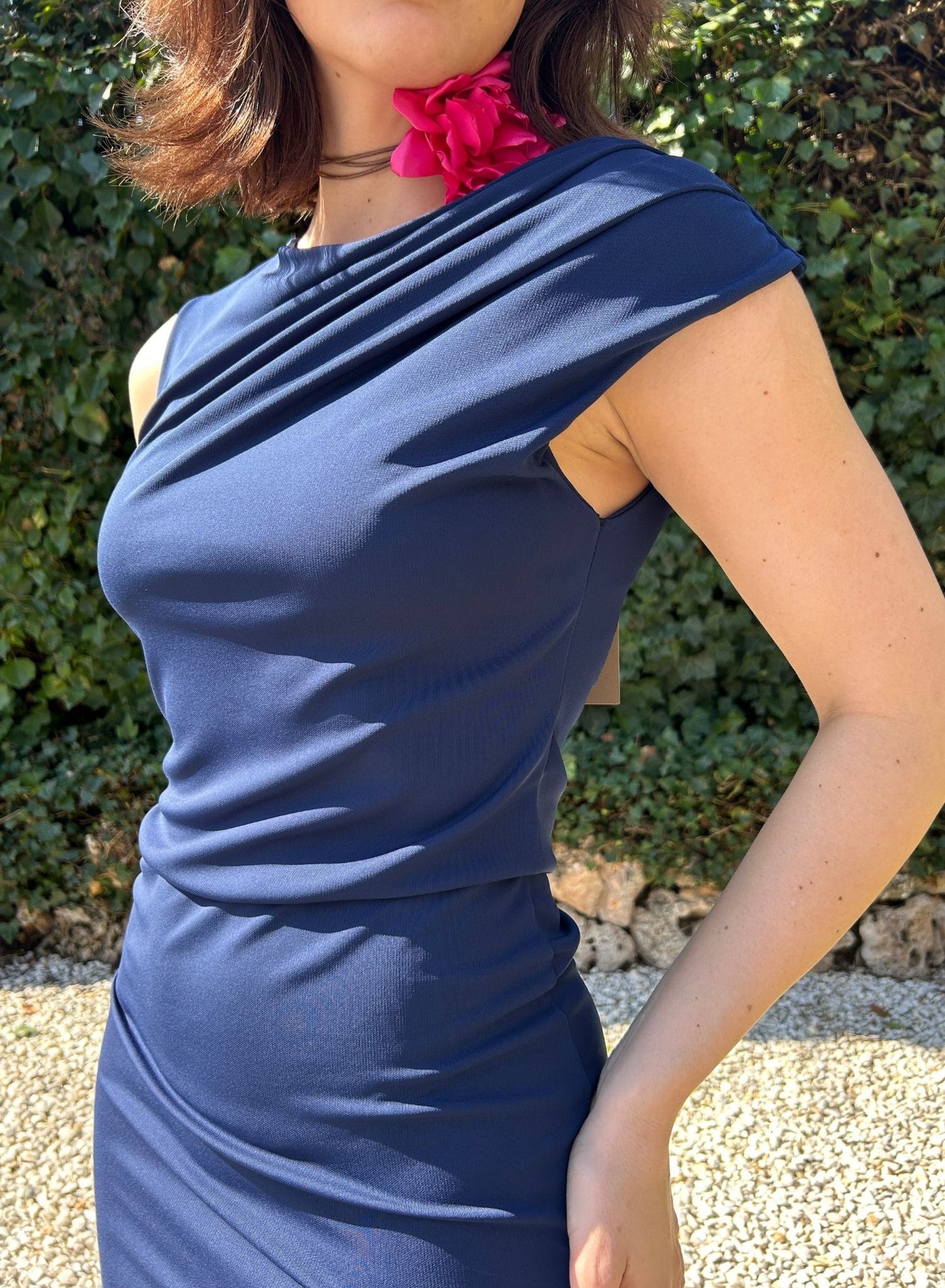 Navy Lycra Dress