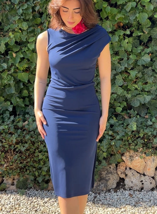 Navy Lycra Dress