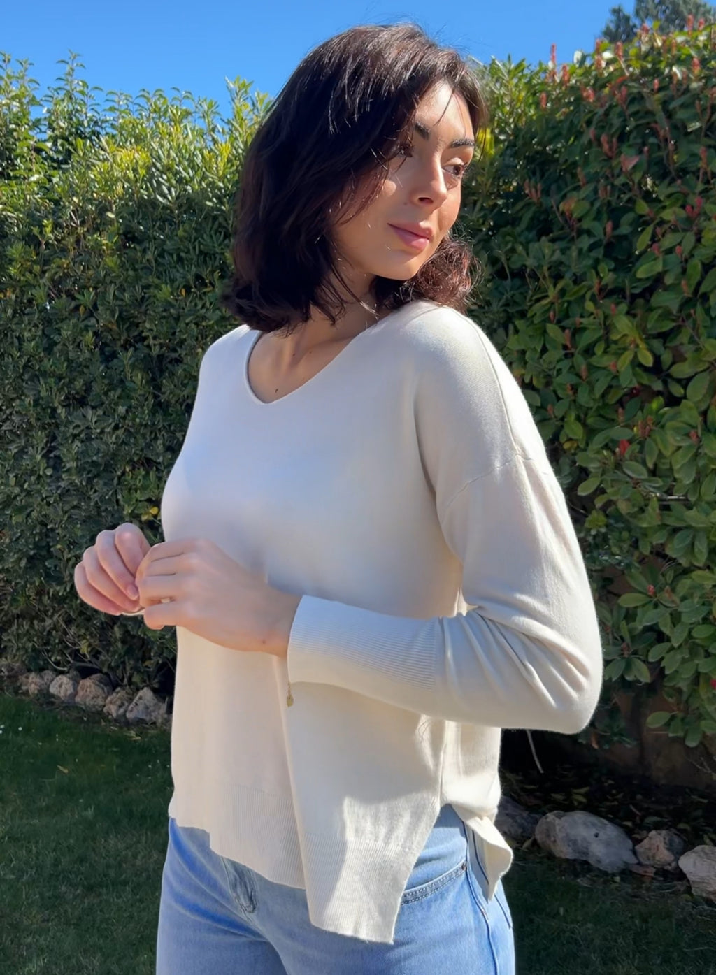 Jersey básico blanco