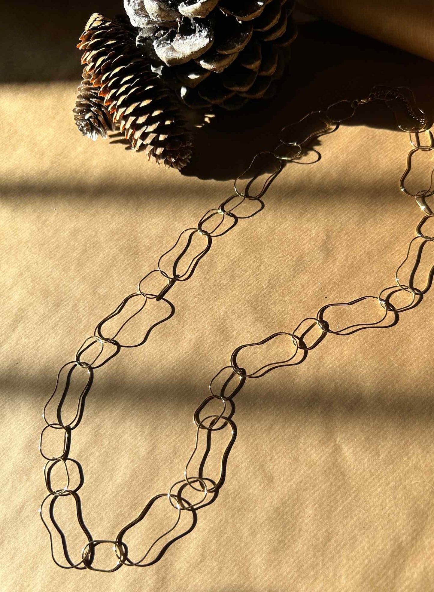 Irregular rings necklace