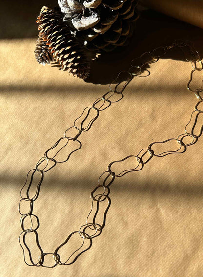 Irregular rings necklace