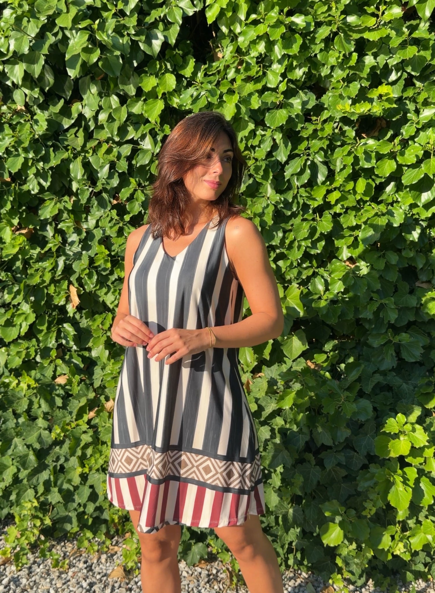 Vestido licra corto negro