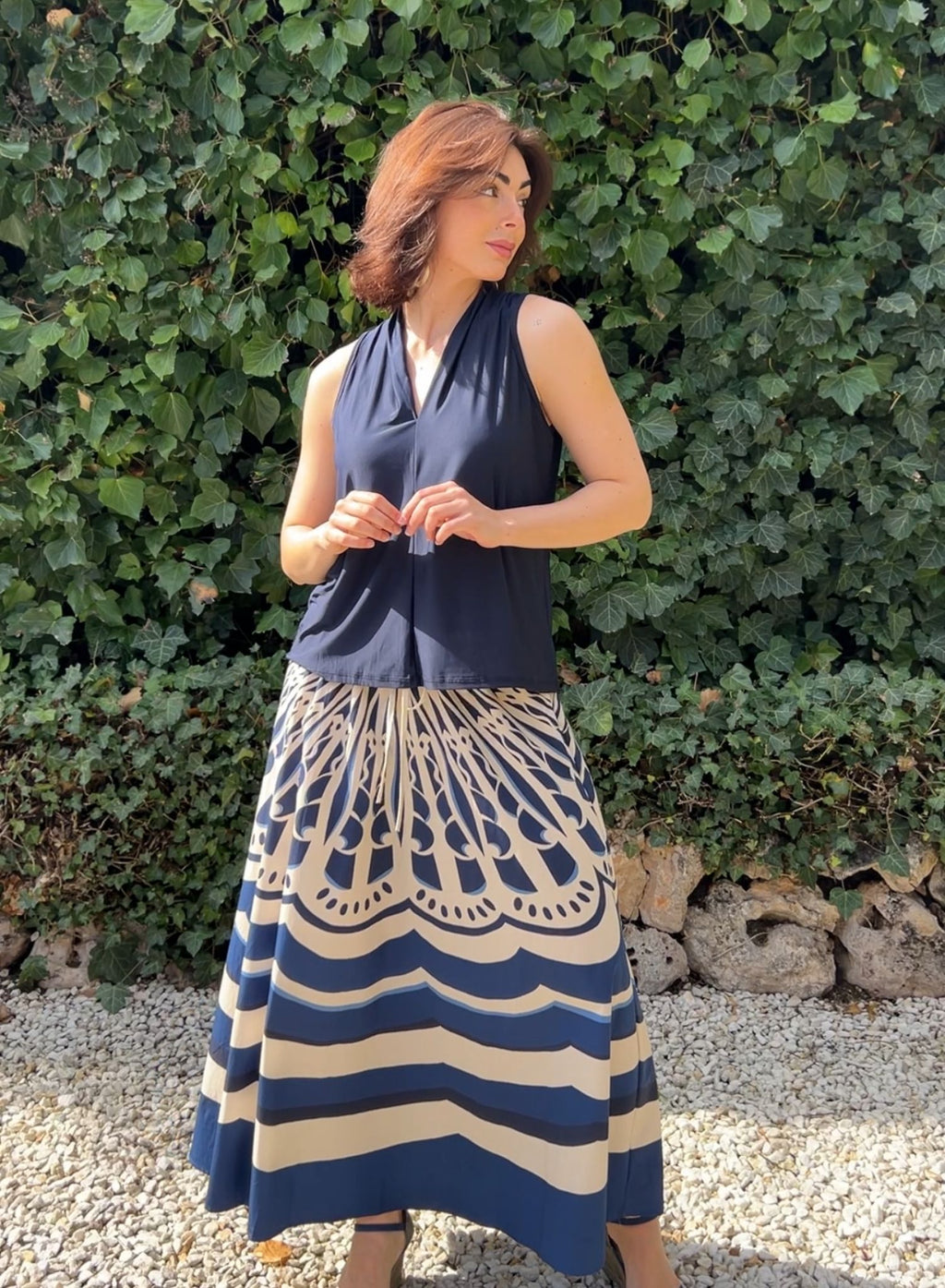 Falda estampada
