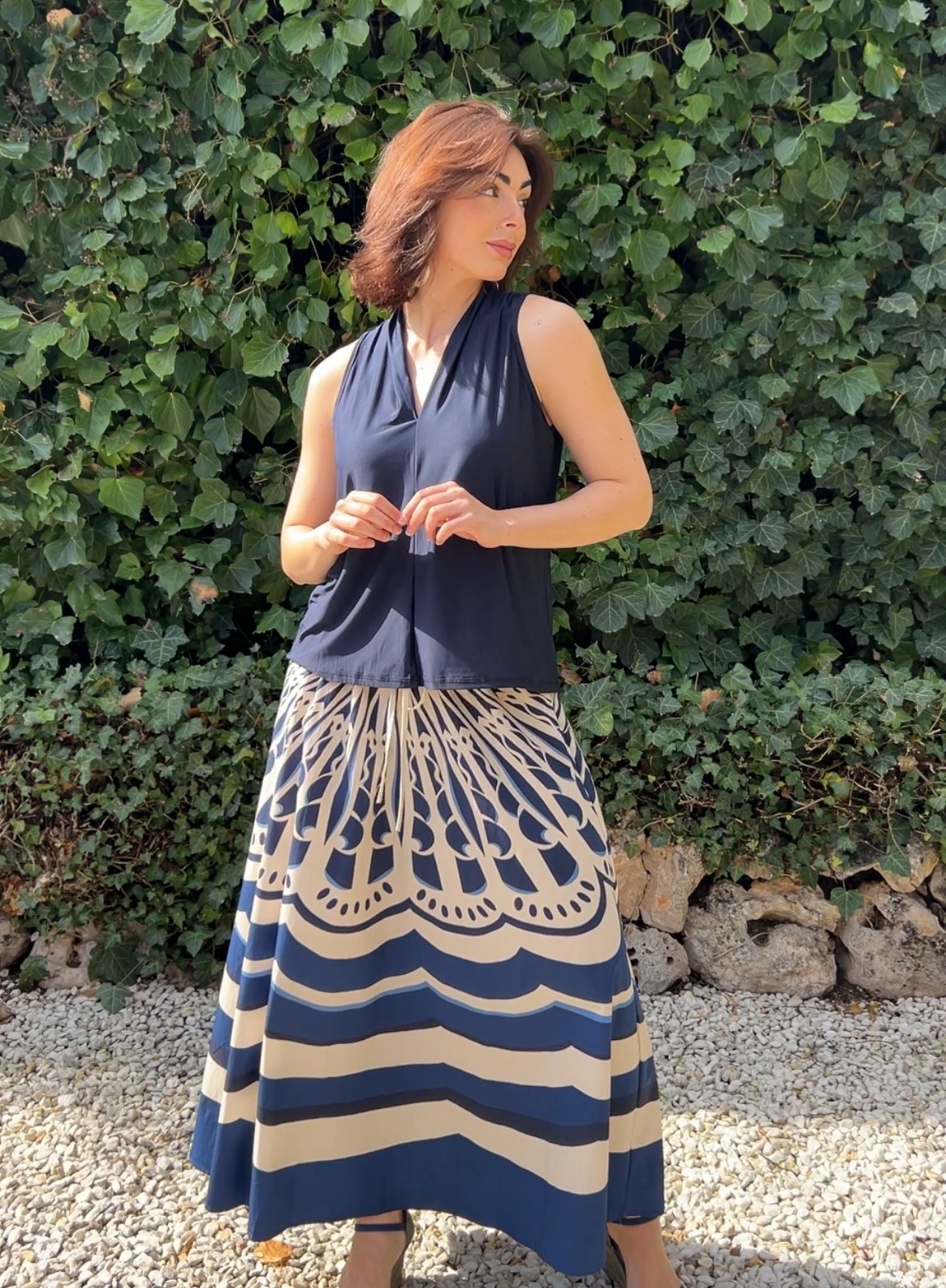 Falda estampada