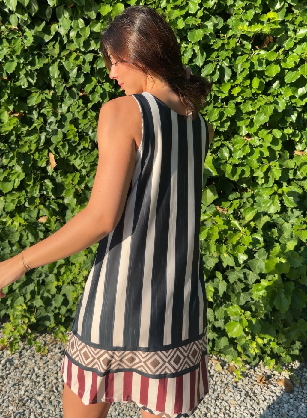 Vestido licra corto negro