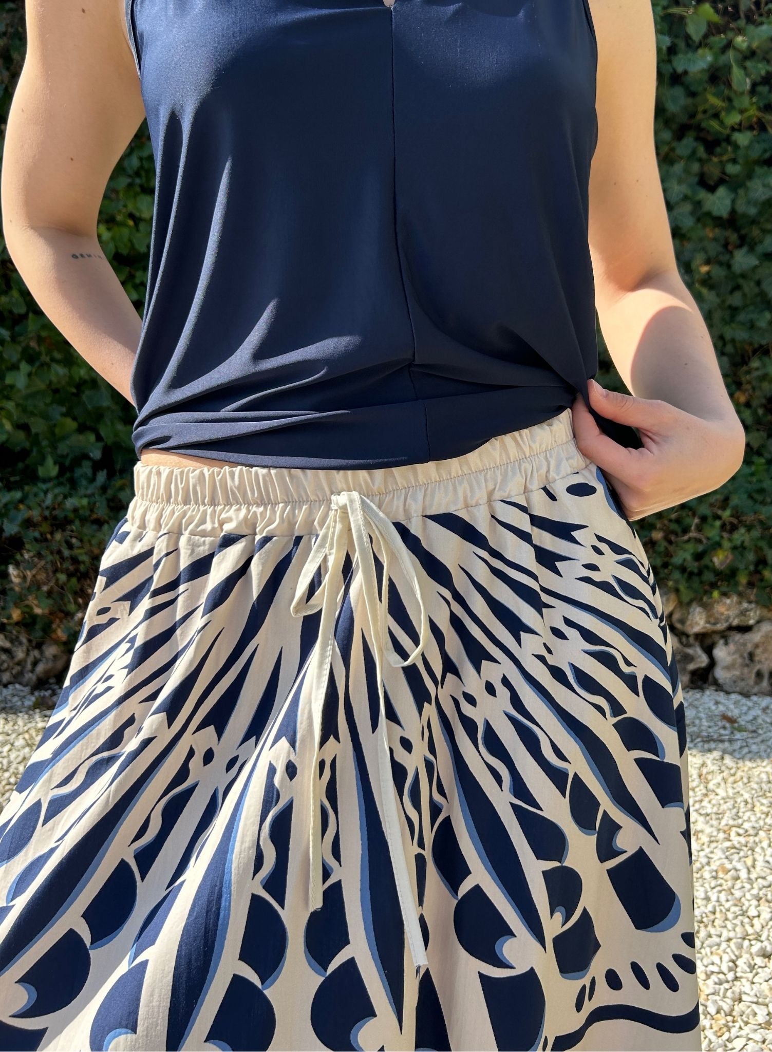 Falda estampada